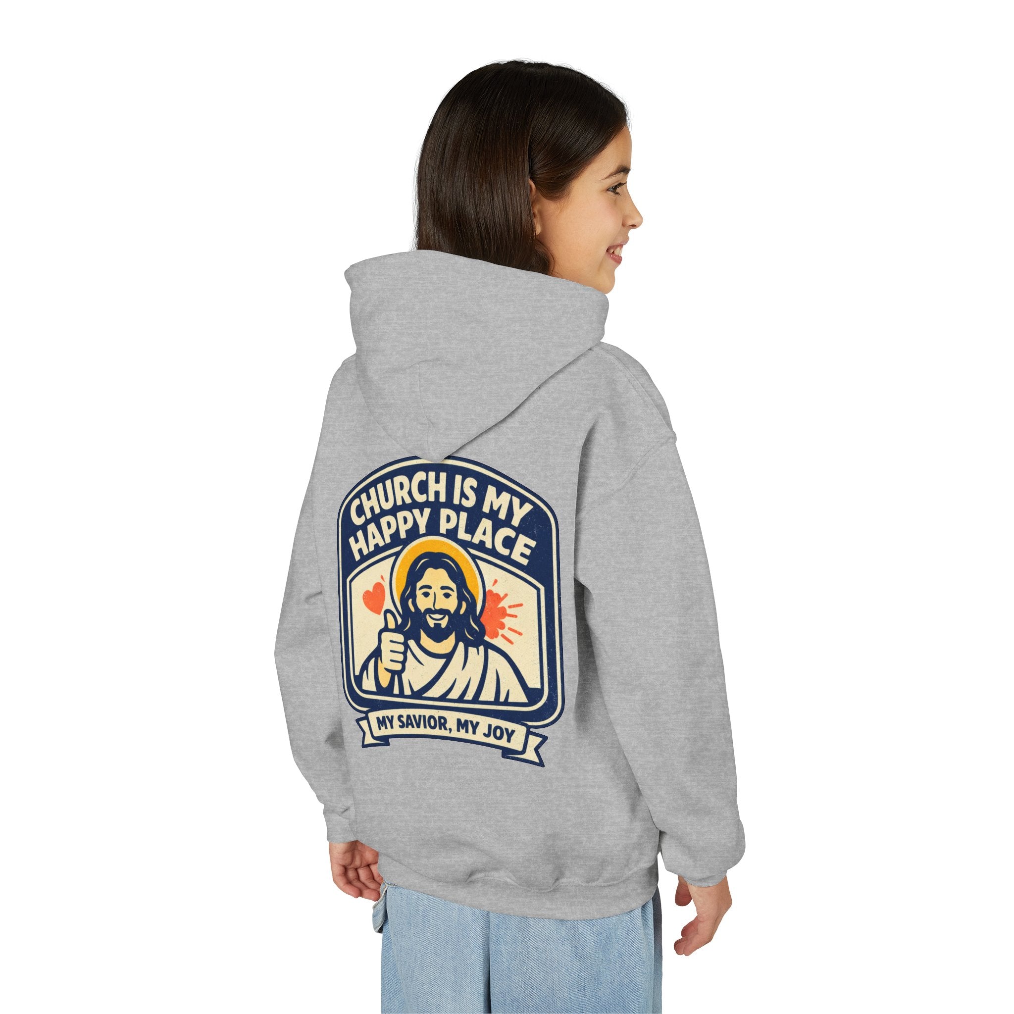 FTF - "Church Is My Happy Place" HTU - Youth Hoodie