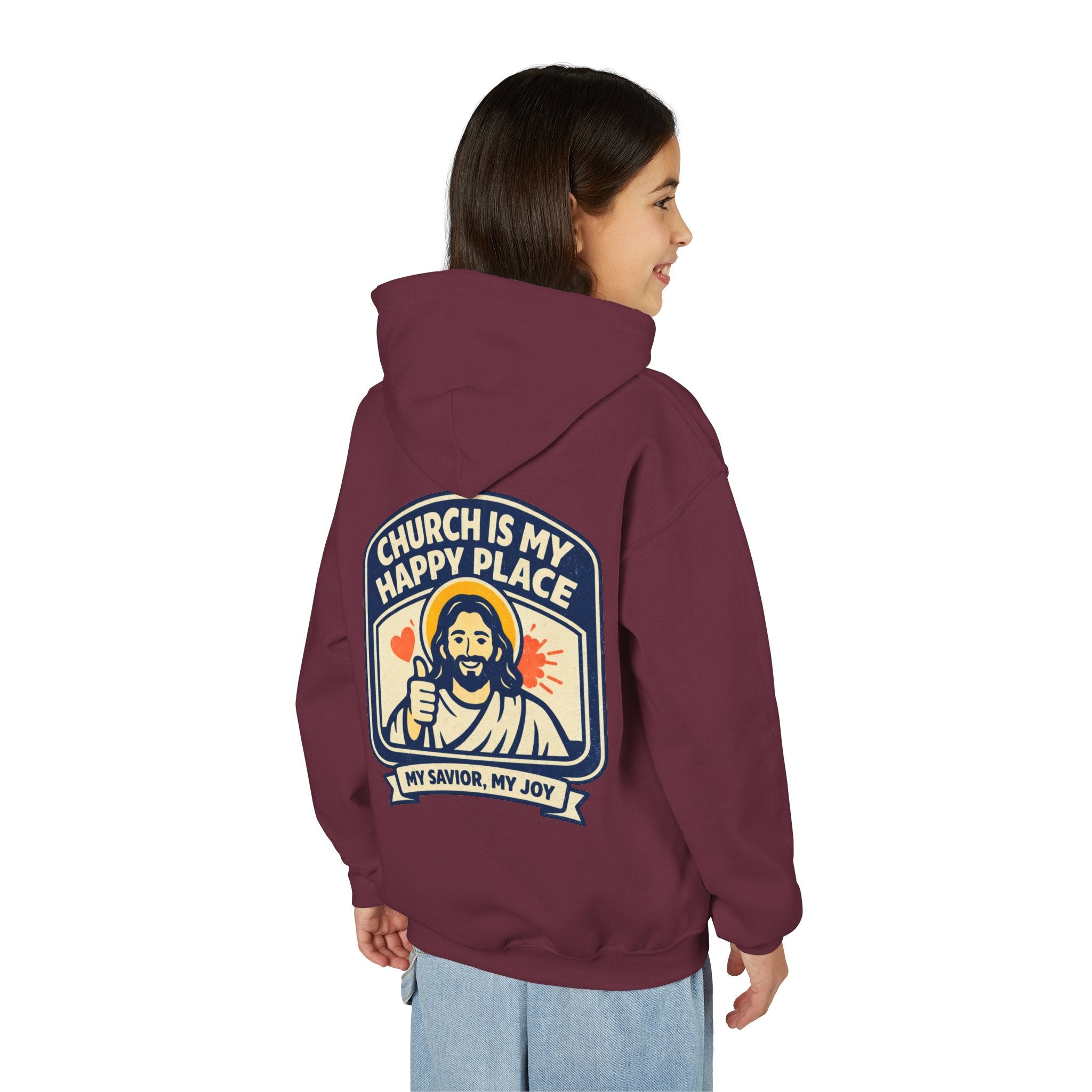 FTF - "Church Is My Happy Place" HTU - Youth Hoodie