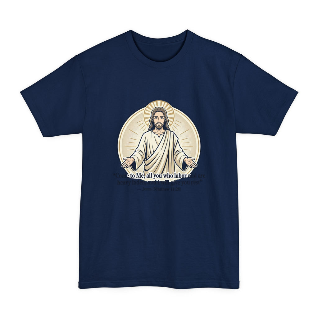 Jesus – Matthew 11:28 (Big & Tall) Christian Faith Tee