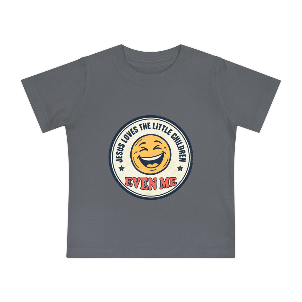 Baby T-Shirt - "Jesus Loves the Little Children Even Me" Smile Graphic