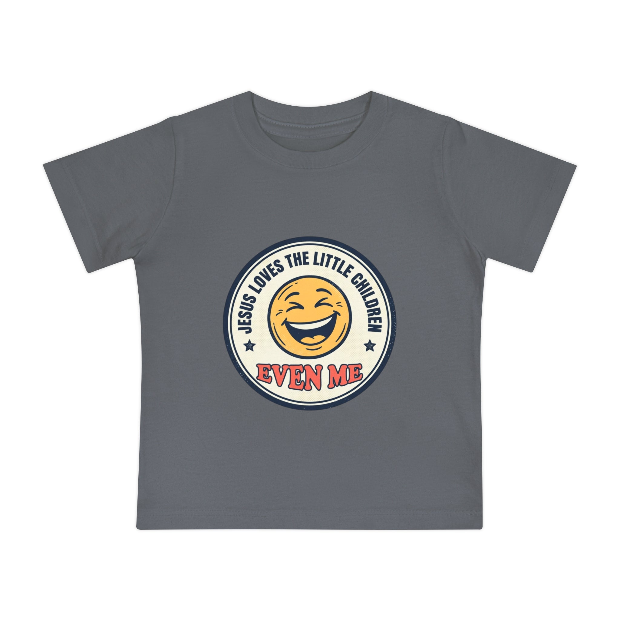 Baby T-Shirt - "Jesus Loves the Little Children Even Me" Smile Graphic