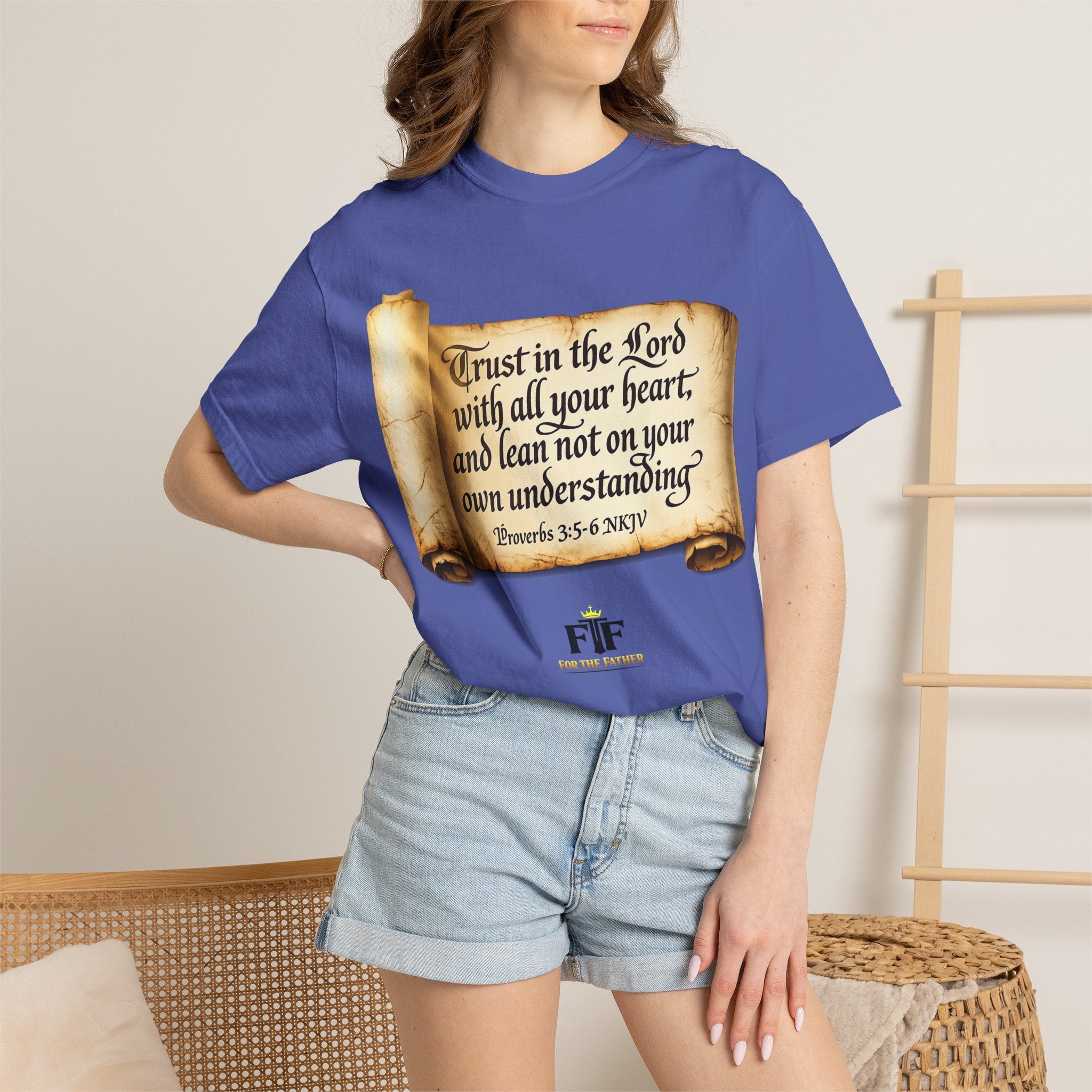 FTF - "Trust In The Lord" Proverbs 3:5 Scroll  - T-shirt