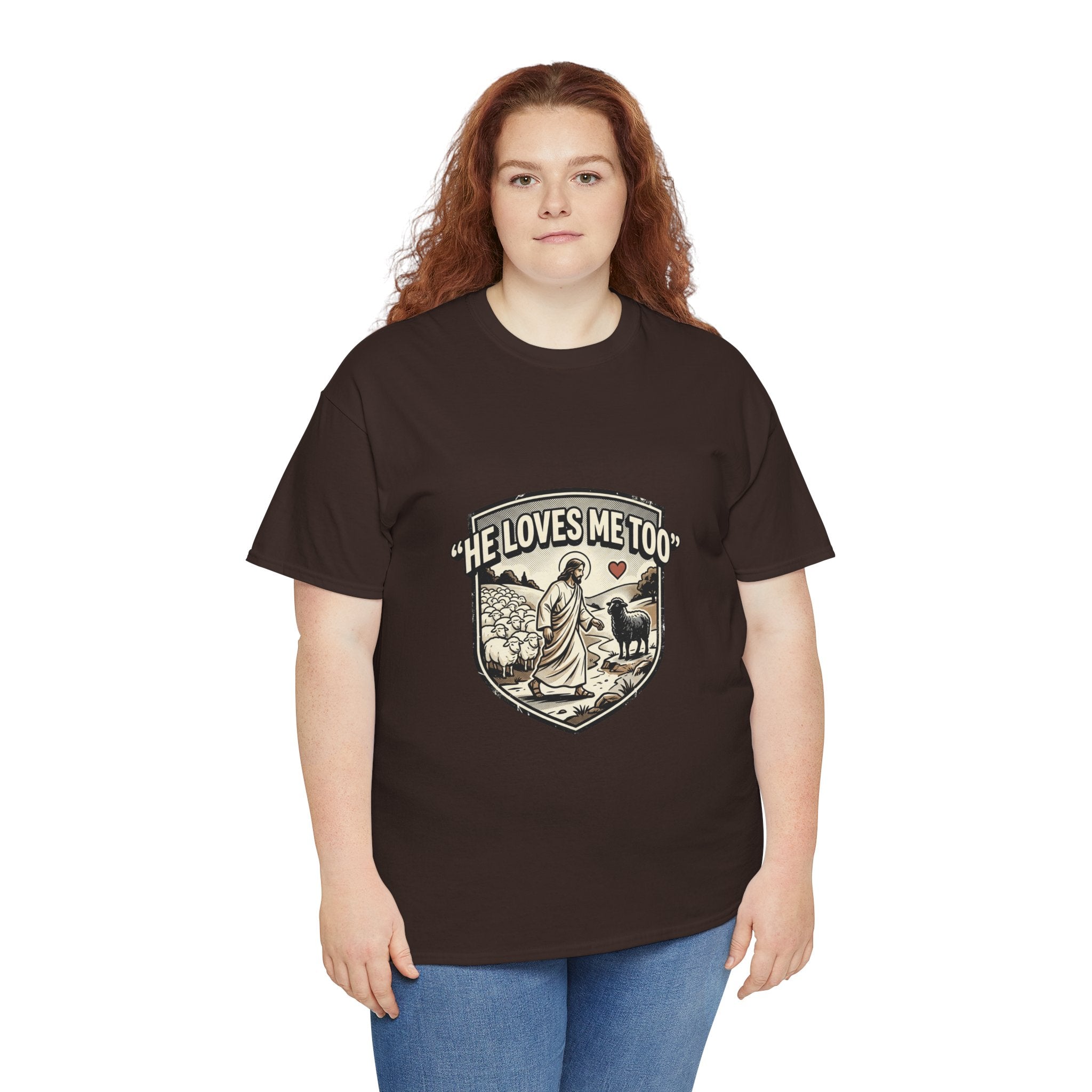 He Loves Me Too T-Shirt — Christian Shepherd & Lamb Faith Tee