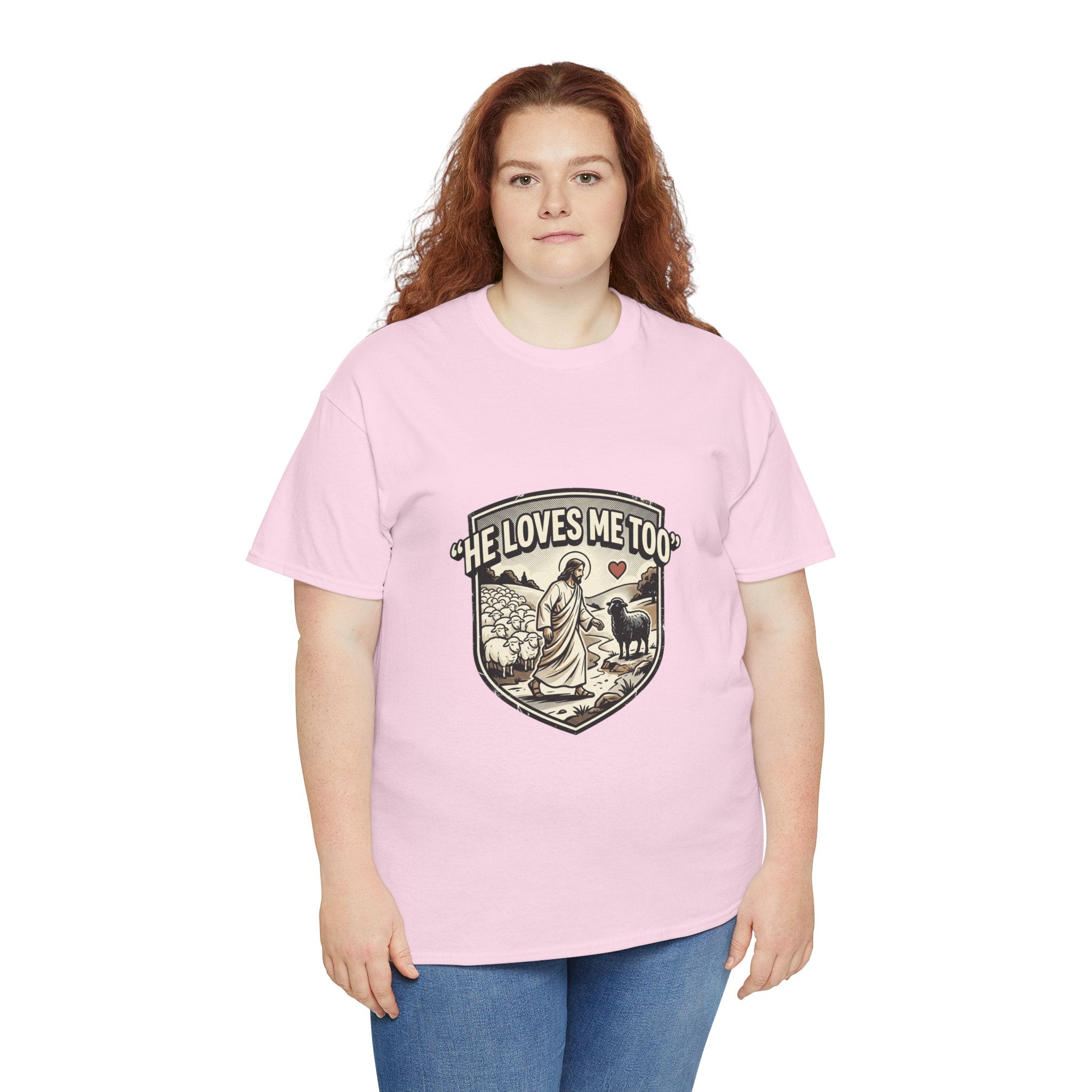 He Loves Me Too T-Shirt — Christian Shepherd & Lamb Faith Tee