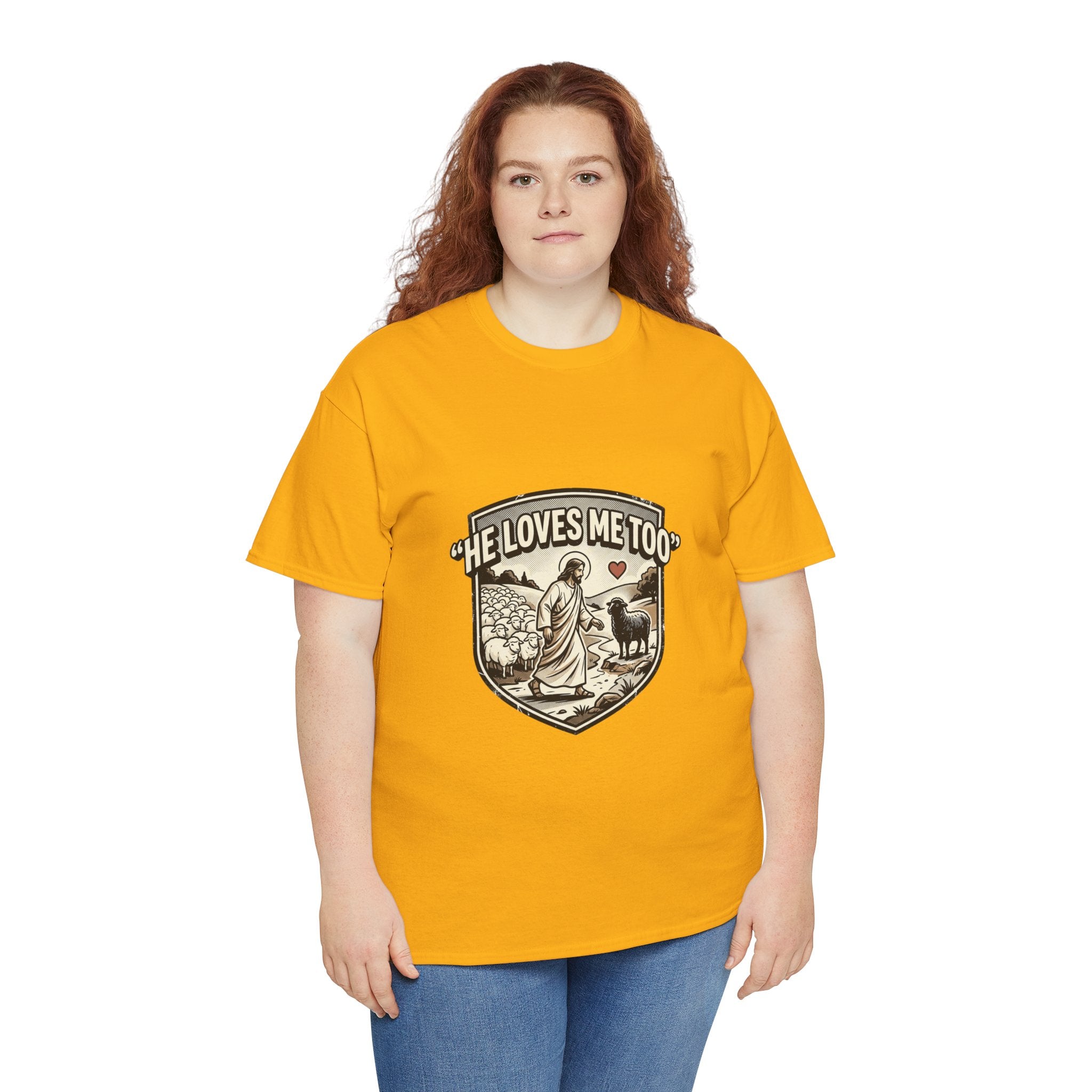 He Loves Me Too T-Shirt — Christian Shepherd & Lamb Faith Tee