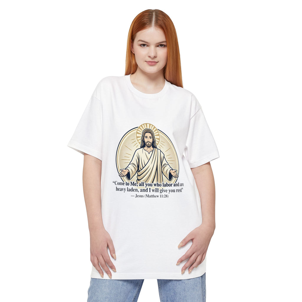 Jesus – Matthew 11:28 (Big & Tall) Christian Faith Tee