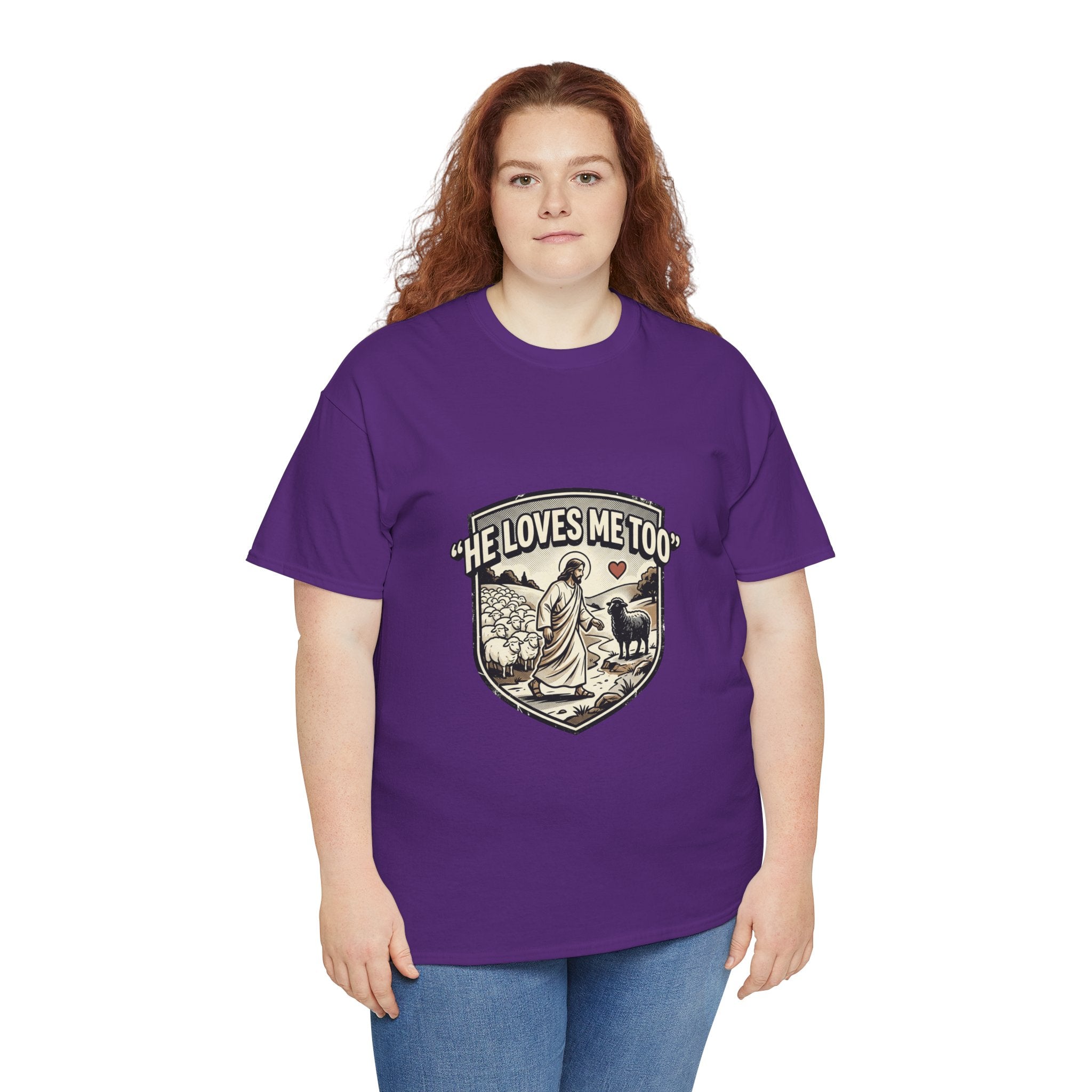 He Loves Me Too T-Shirt — Christian Shepherd & Lamb Faith Tee