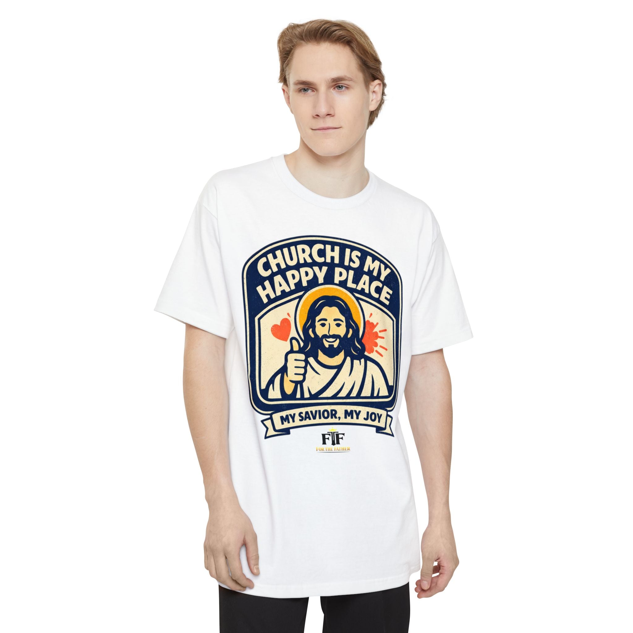 FTF - "Church Is My Happy Place" HTU - T-Shirt (Big & Tall)