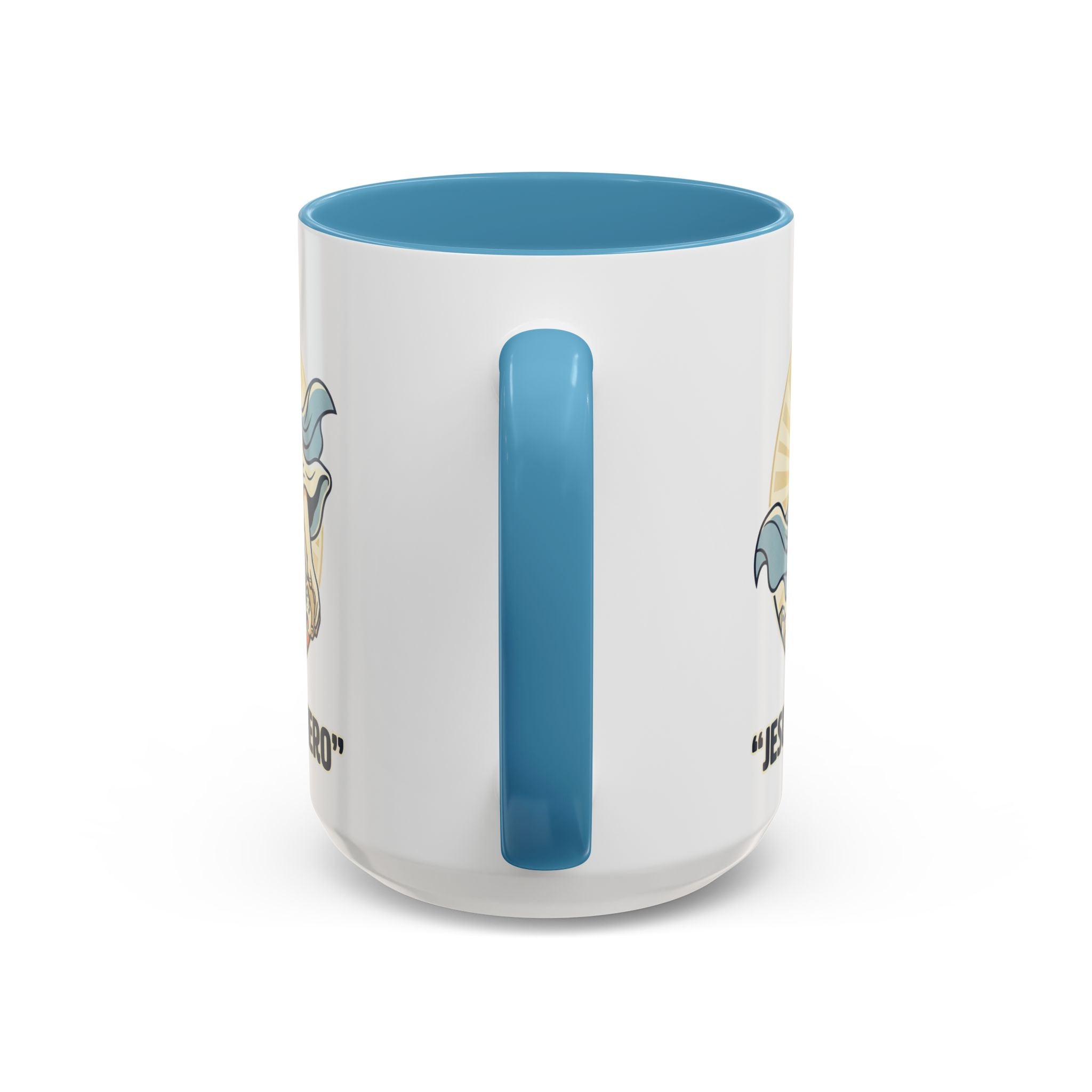 Jesus is my Hero - Accent Coffee Mug (11, 15oz)
