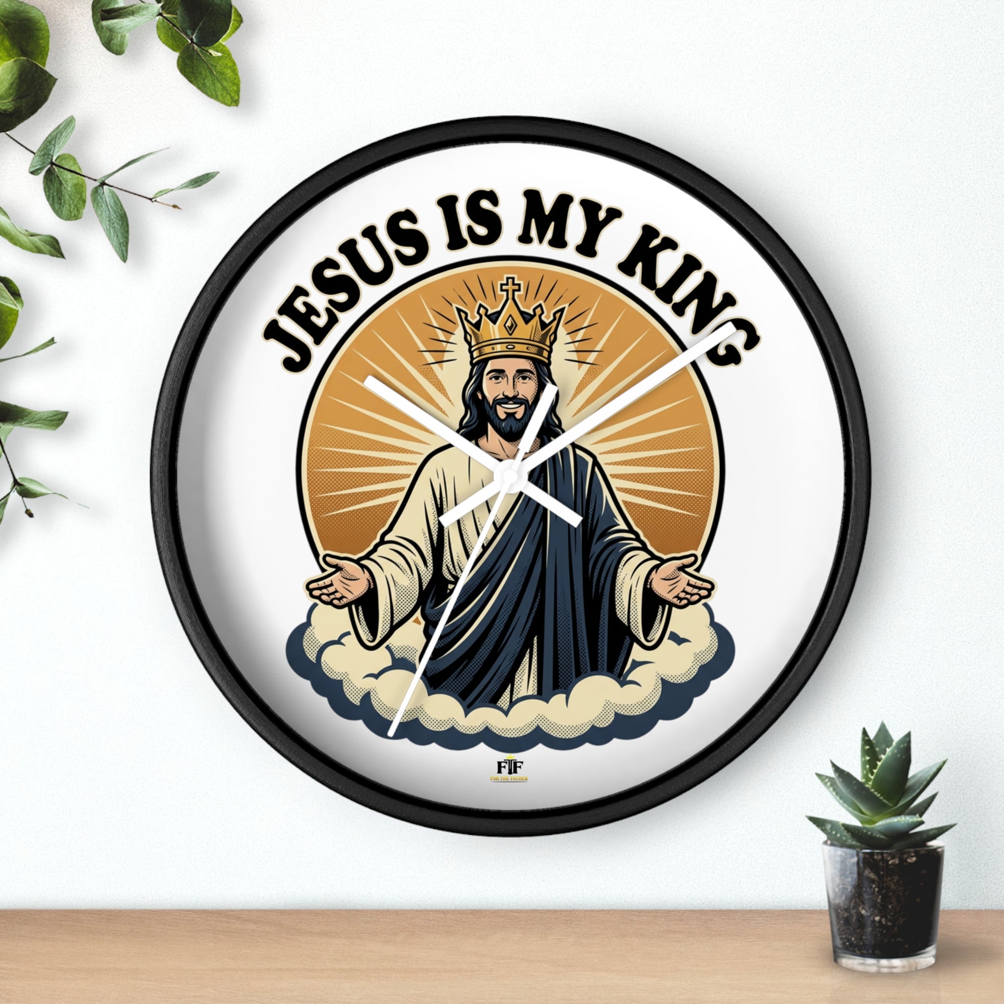 FTF - Jesus Is My King - Wall Clock