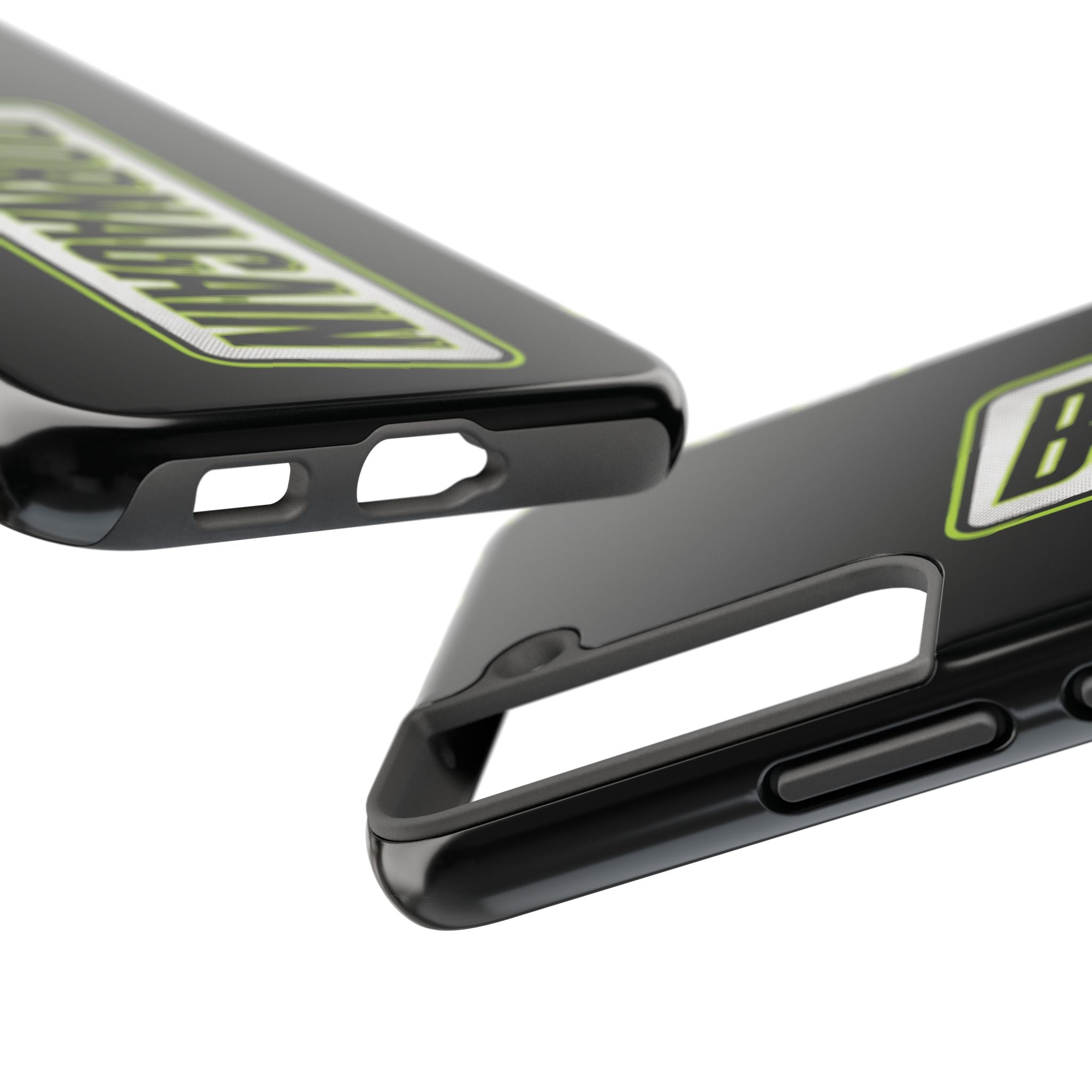 BORNAGAIN vertical logo Phone Case | Black protective tough case