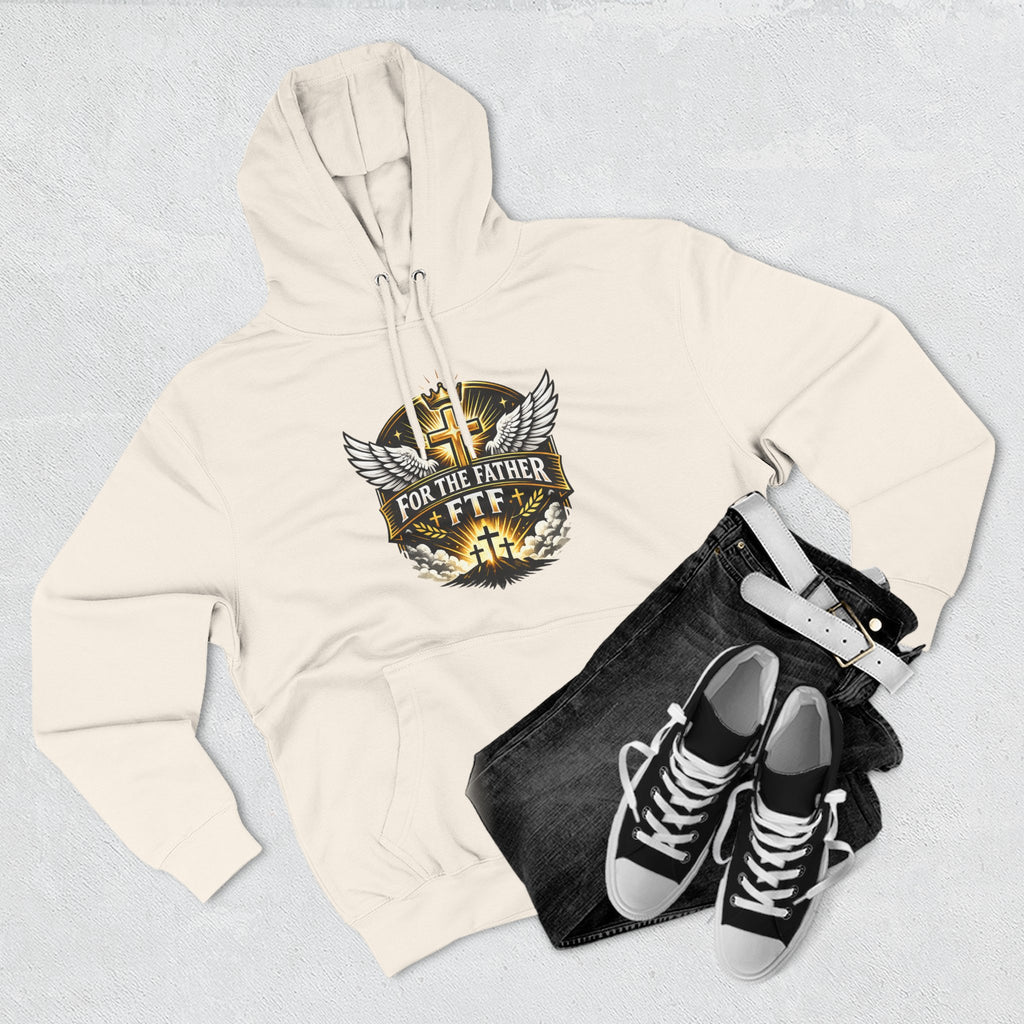 Faith Over Fear Hoodie — "For The Father" Christian Graphic Pullover