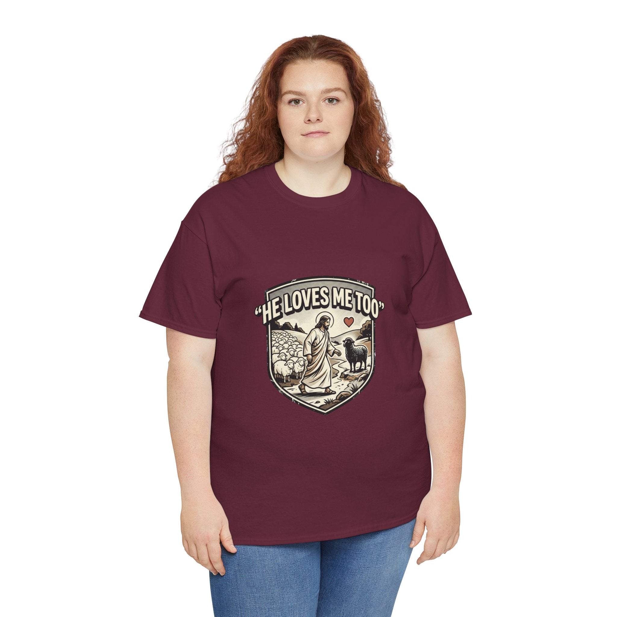 He Loves Me Too T-Shirt — Christian Shepherd & Lamb Faith Tee