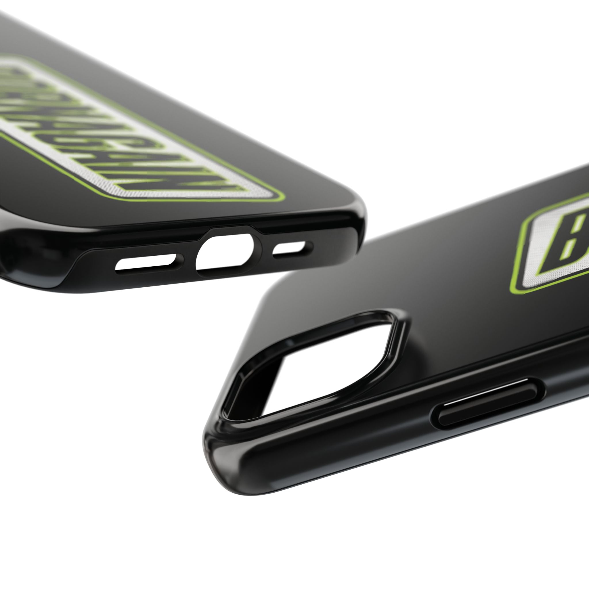 BORNAGAIN vertical logo Phone Case | Black protective tough case
