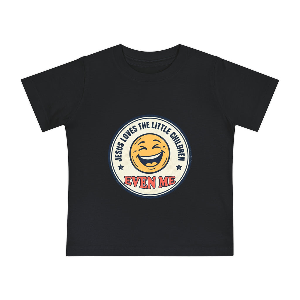 Baby T-Shirt - "Jesus Loves the Little Children Even Me" Smile Graphic