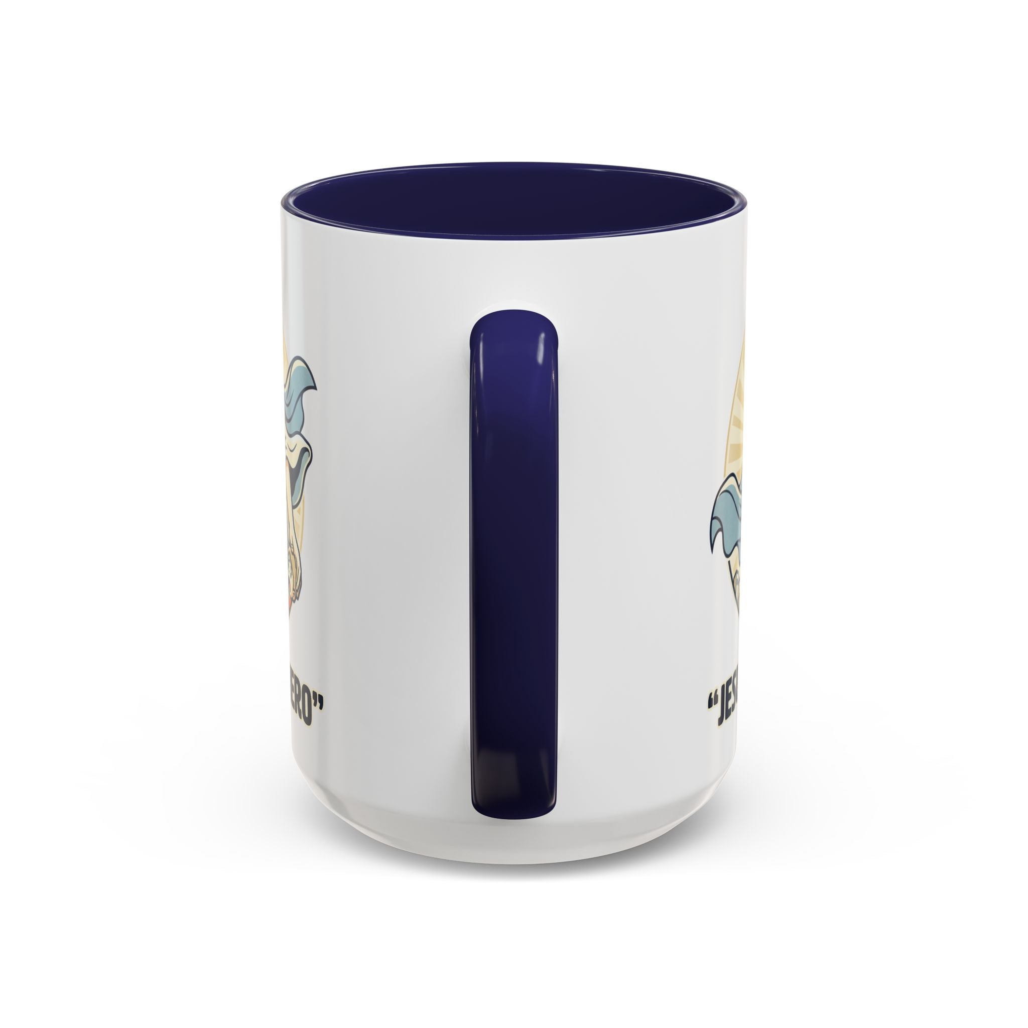 Jesus is my Hero - Accent Coffee Mug (11, 15oz)