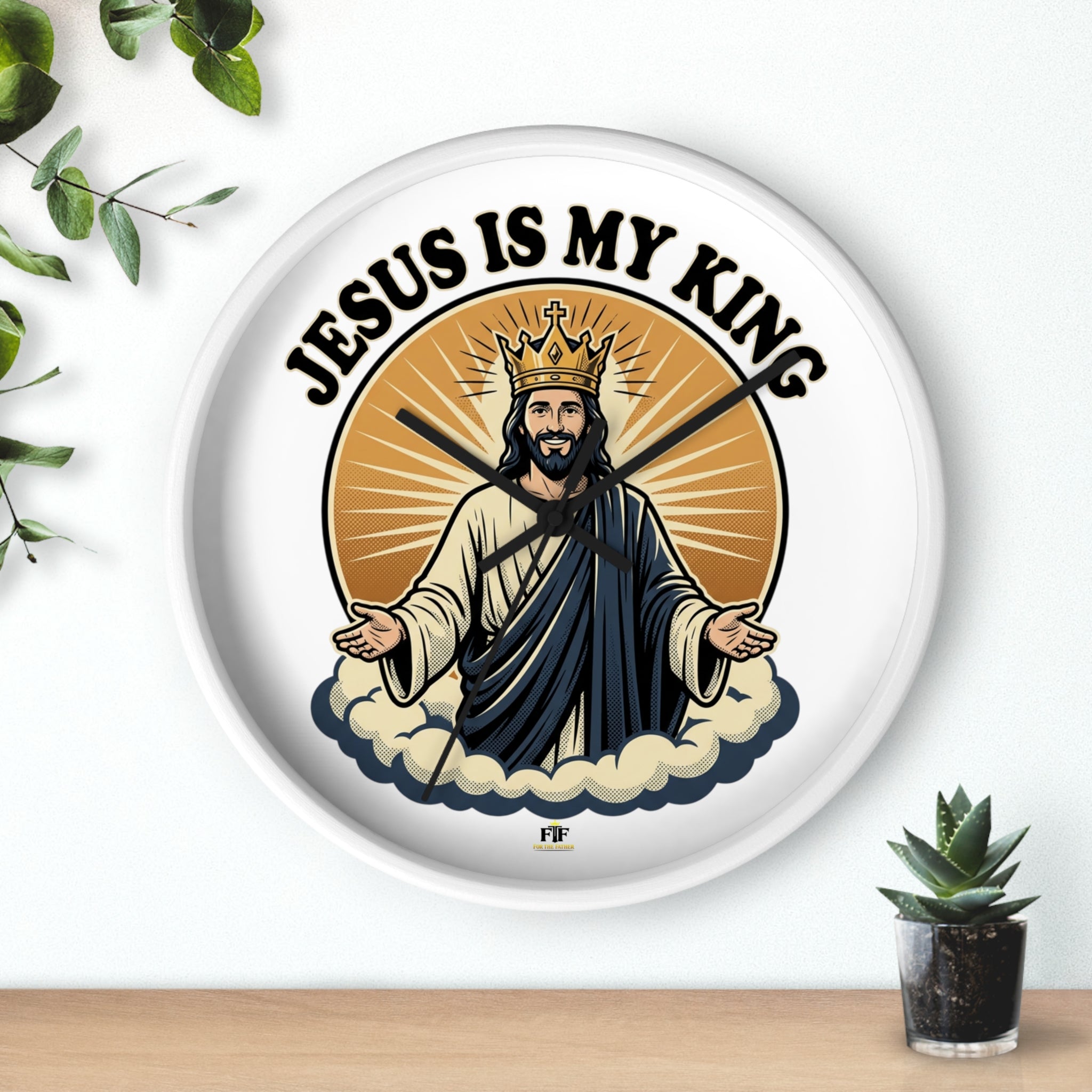 FTF - Jesus Is My King - Wall Clock