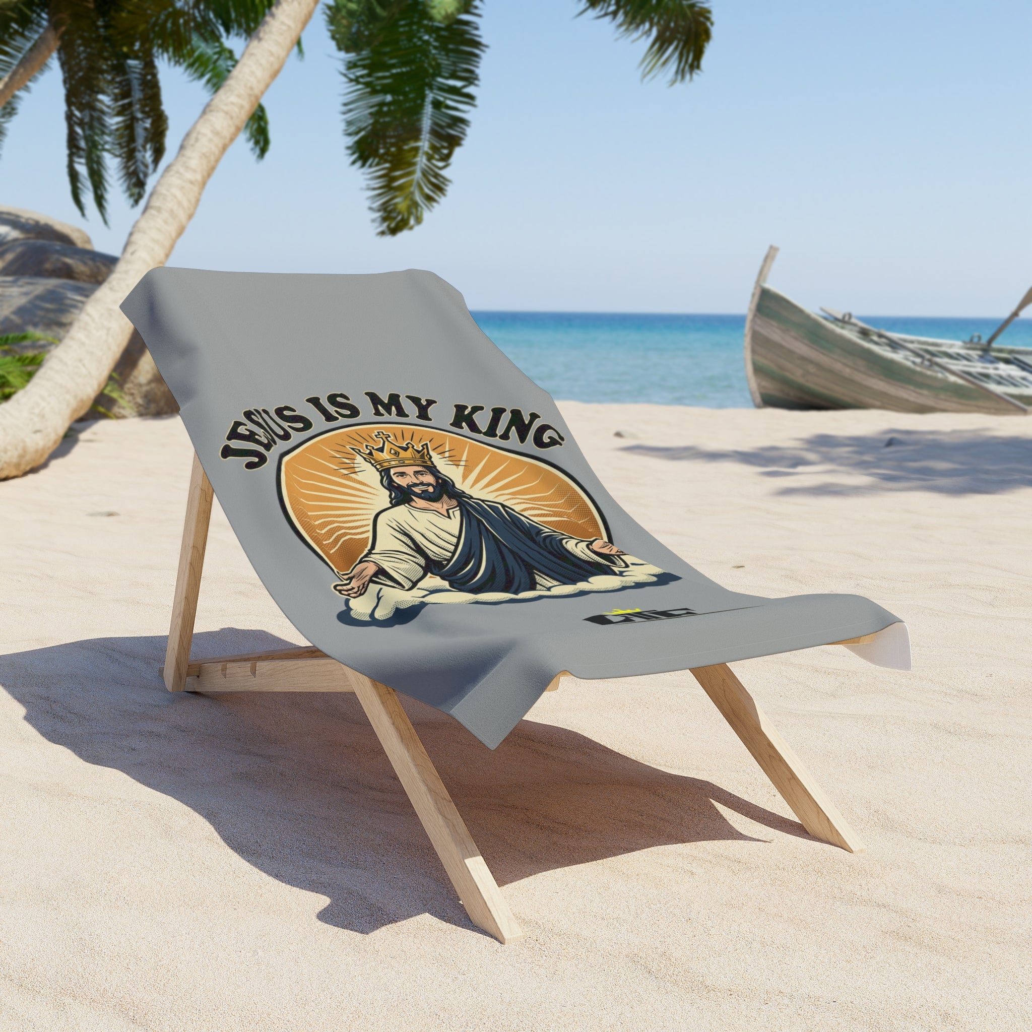 FTF - Jesus Is My King - Beach Towel