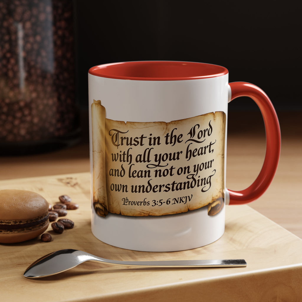 FTF - "Trust In The Lord" Proverbs 3:5 Scroll - Coffee Mug