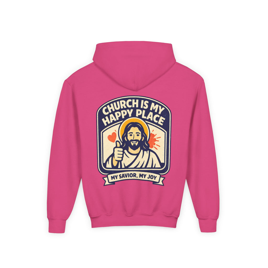 FTF - "Church Is My Happy Place" HTU - Youth Hoodie