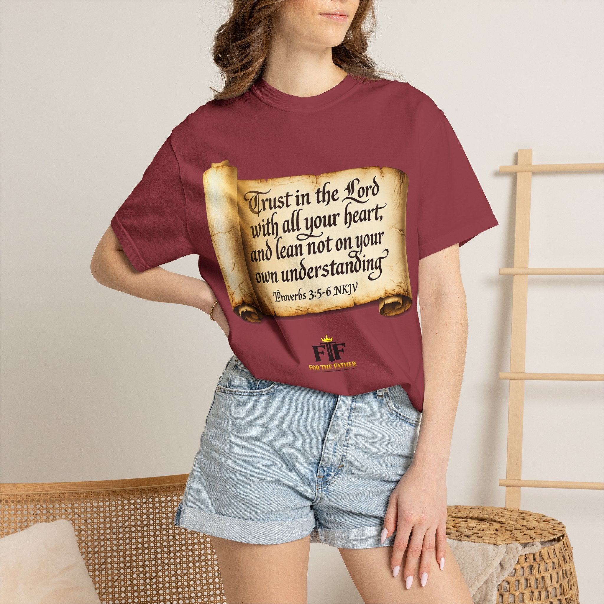 FTF - "Trust In The Lord" Proverbs 3:5 Scroll  - T-shirt