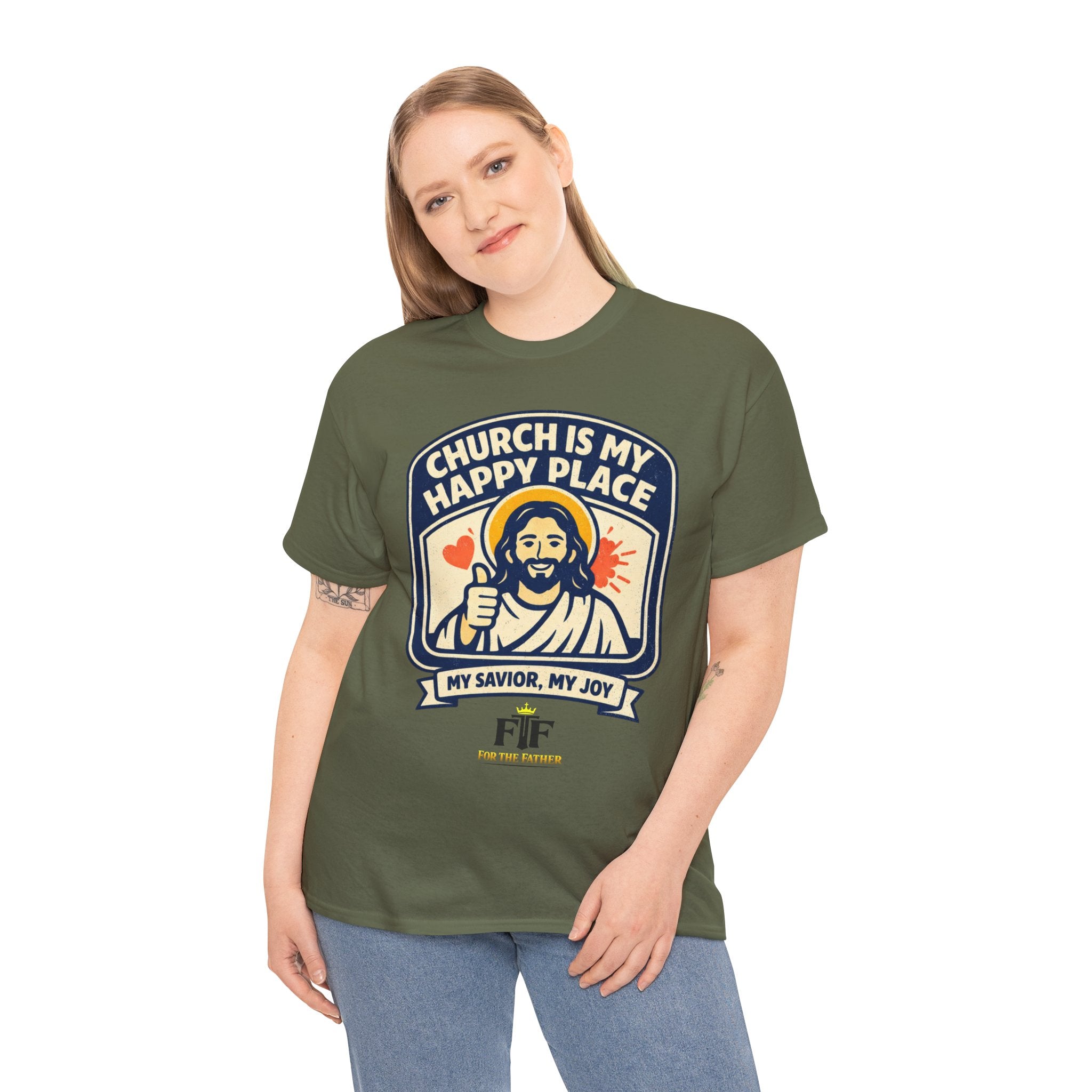 FTF - "Church Is My Happy Place" HTU - T-Shirt