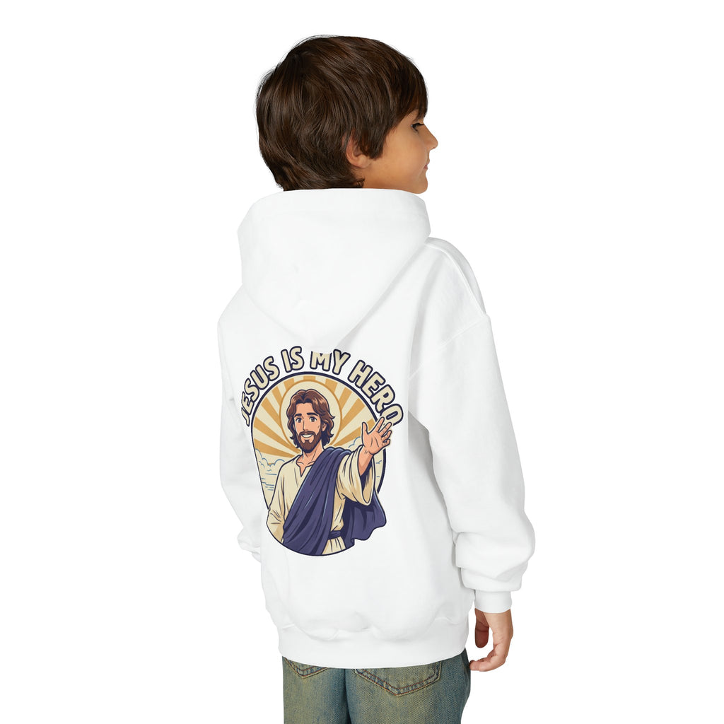 FTF - 'Jesus Is My Hero' Christian Faith Pullover (For The Fathers Logo)