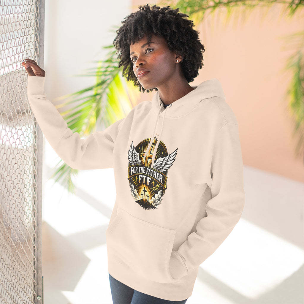 Faith Over Fear Hoodie — "For The Father" Christian Graphic Pullover