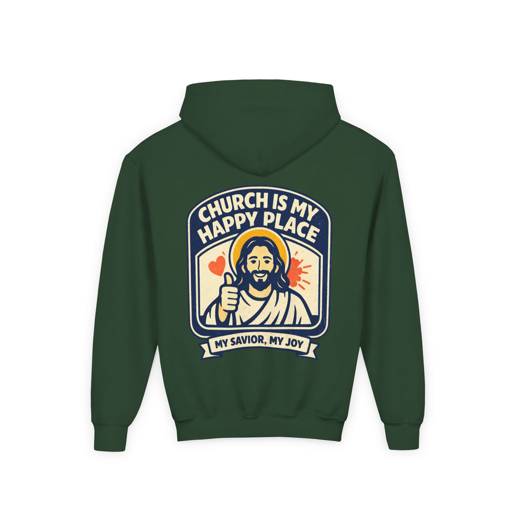 FTF - "Church Is My Happy Place" HTU - Youth Hoodie