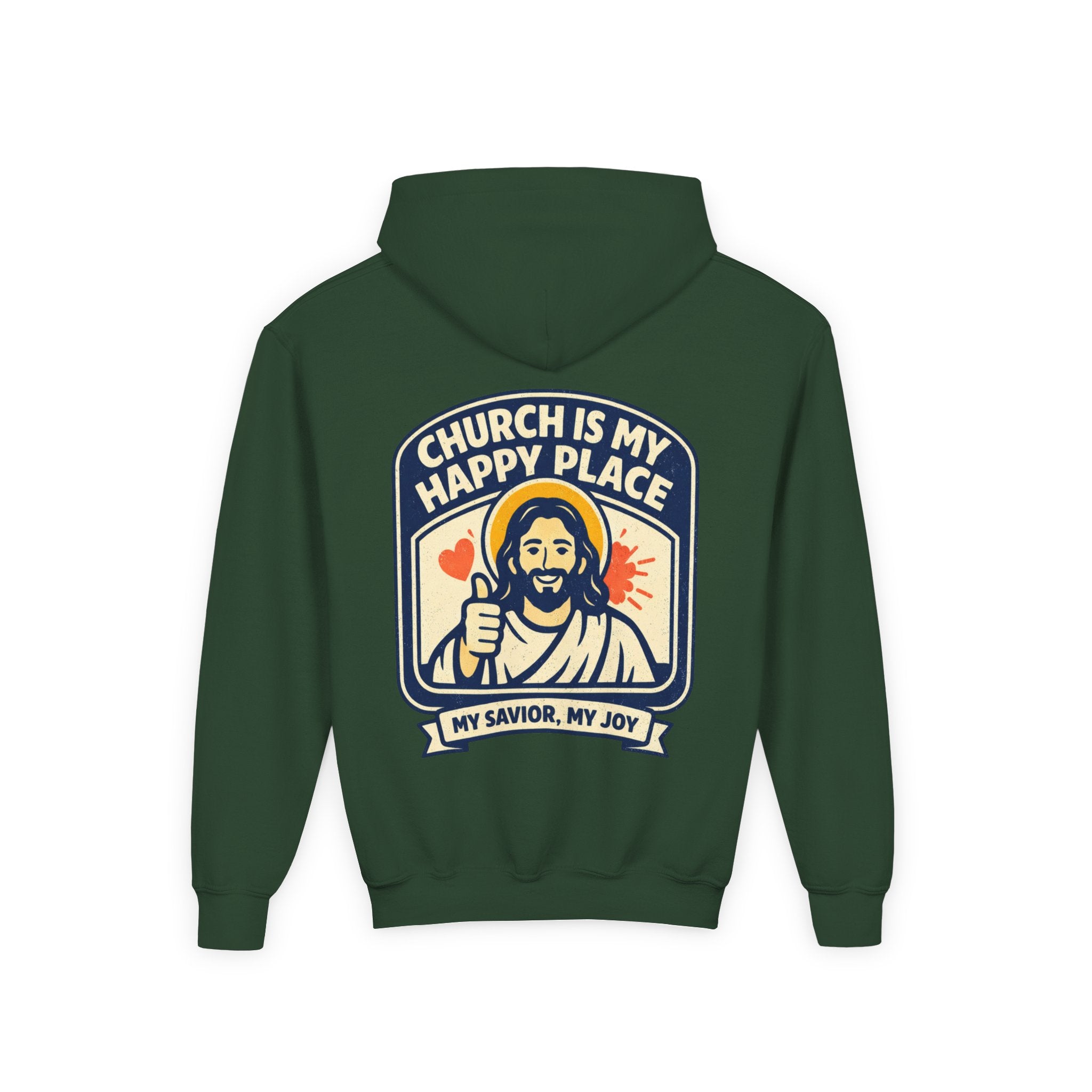 FTF - "Church Is My Happy Place" HTU - Youth Hoodie