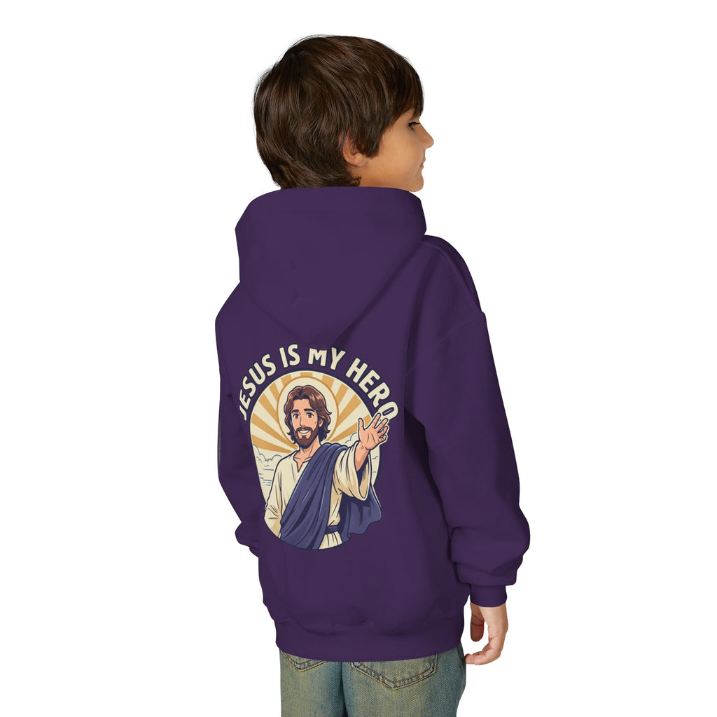 FTF - 'Jesus Is My Hero' Christian Faith Pullover (For The Fathers Logo)
