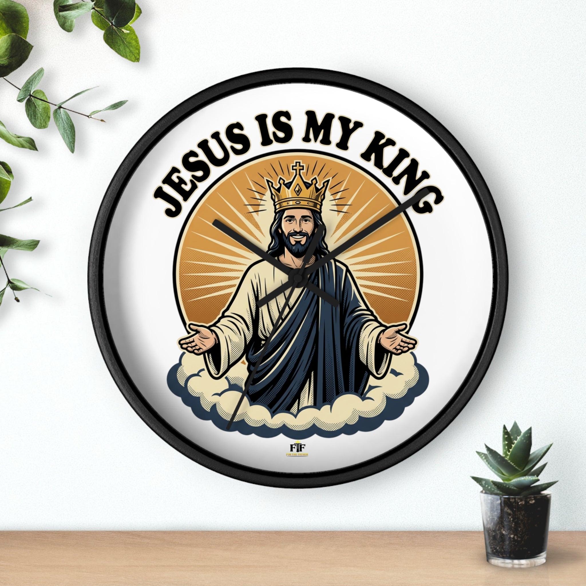FTF - Jesus Is My King - Wall Clock
