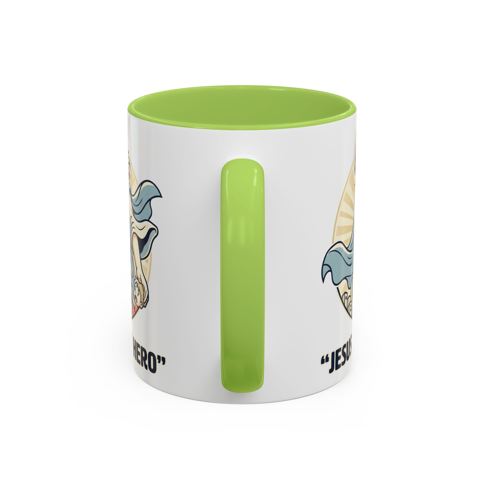 Jesus is my Hero - Accent Coffee Mug (11, 15oz)