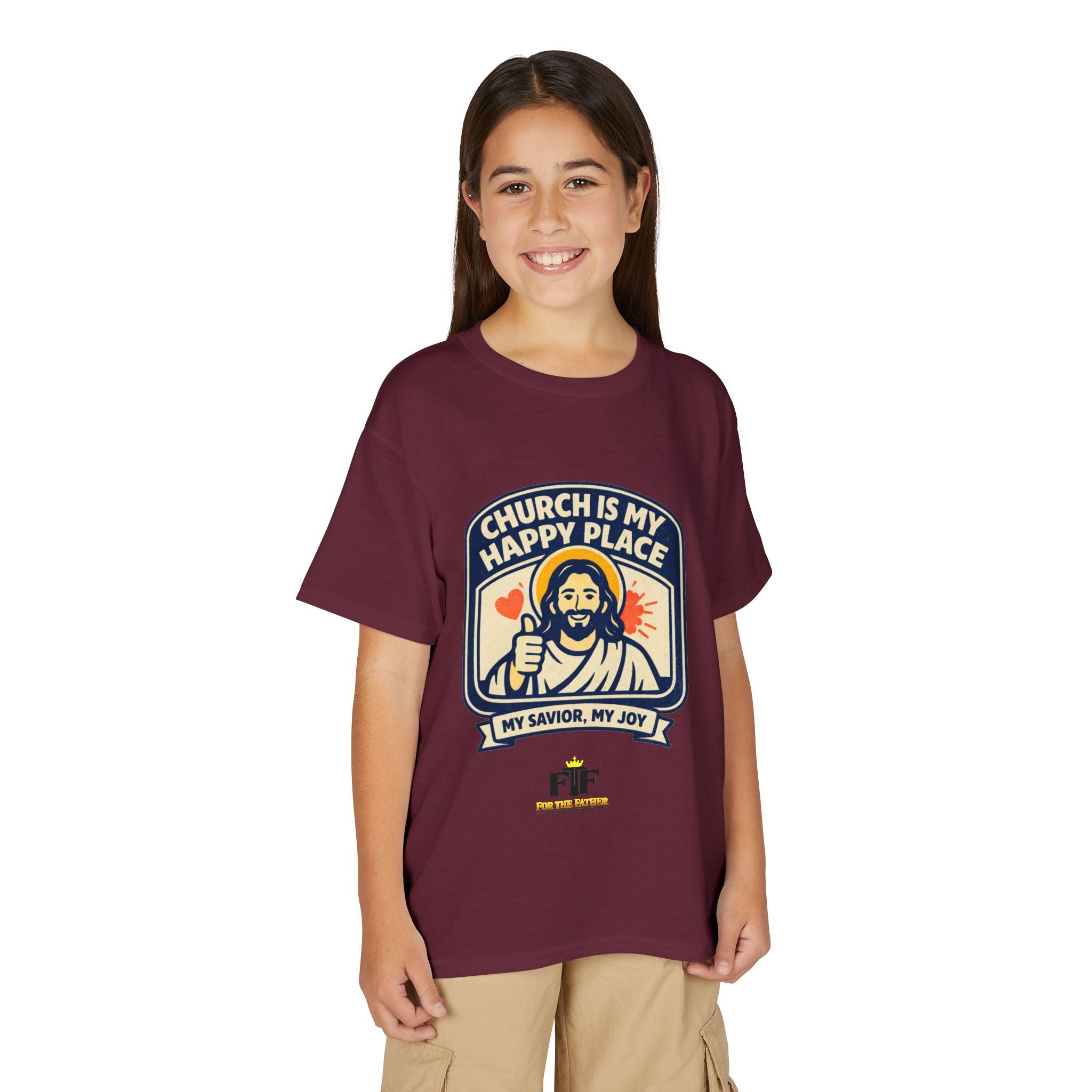 FTF - "Church Is My Happy Place" HTU - Youth T-Shirt