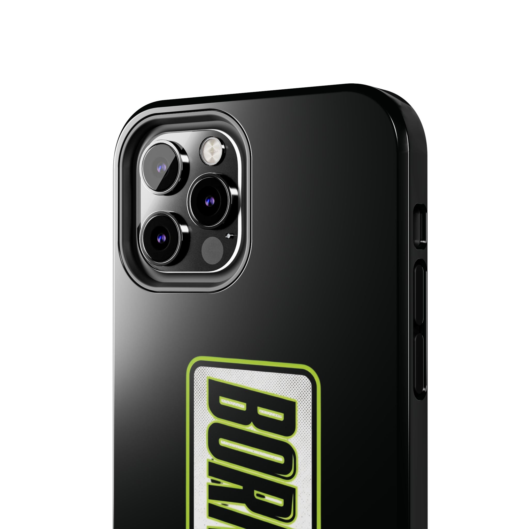 BORNAGAIN vertical logo Phone Case | Black protective tough case