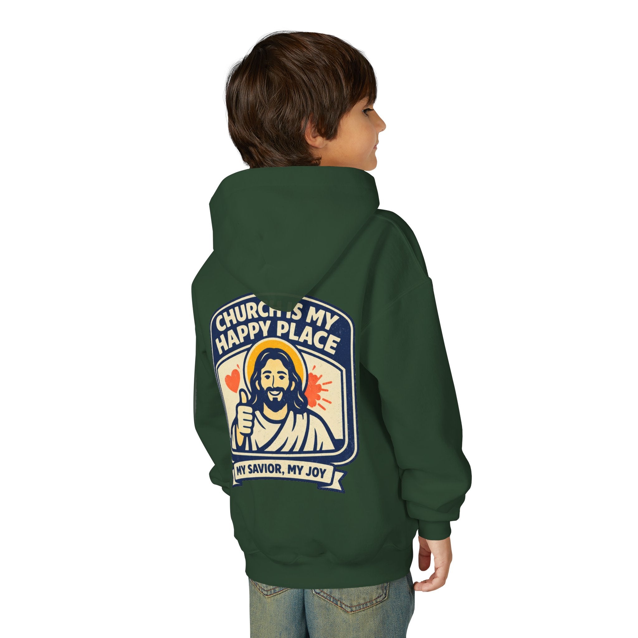 FTF - "Church Is My Happy Place" HTU - Youth Hoodie