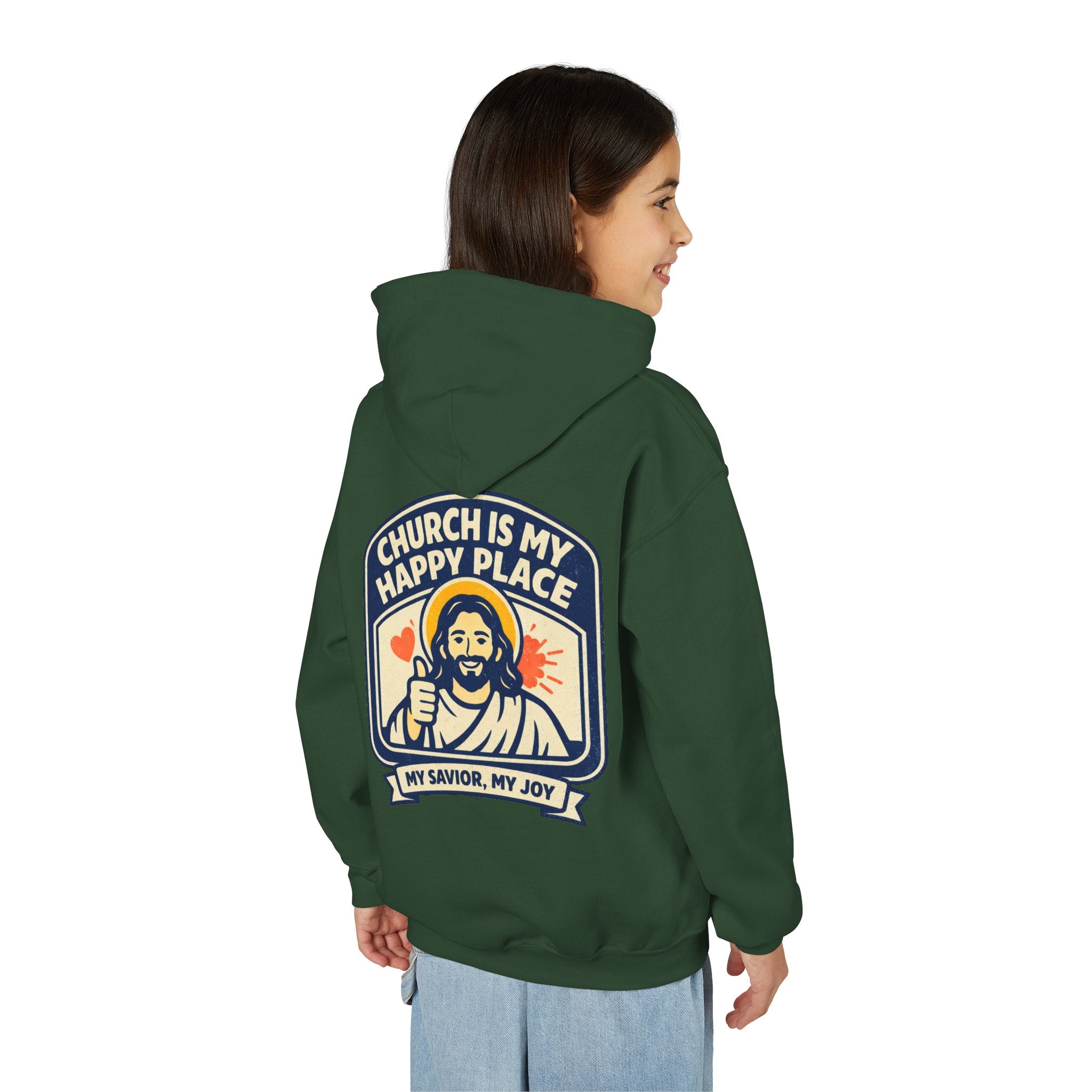 FTF - "Church Is My Happy Place" HTU - Youth Hoodie