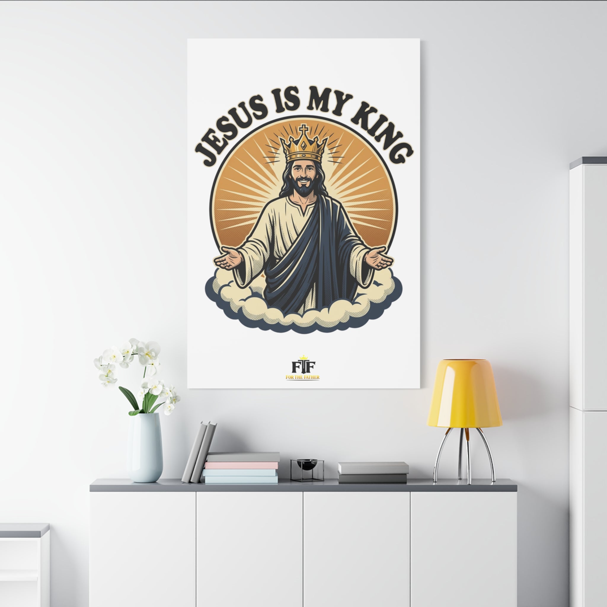 FTF - Jesus Is My King - Canvas (Sizing Options Available)