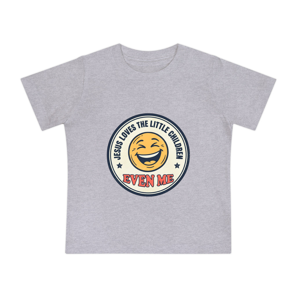 Baby T-Shirt - "Jesus Loves the Little Children Even Me" Smile Graphic