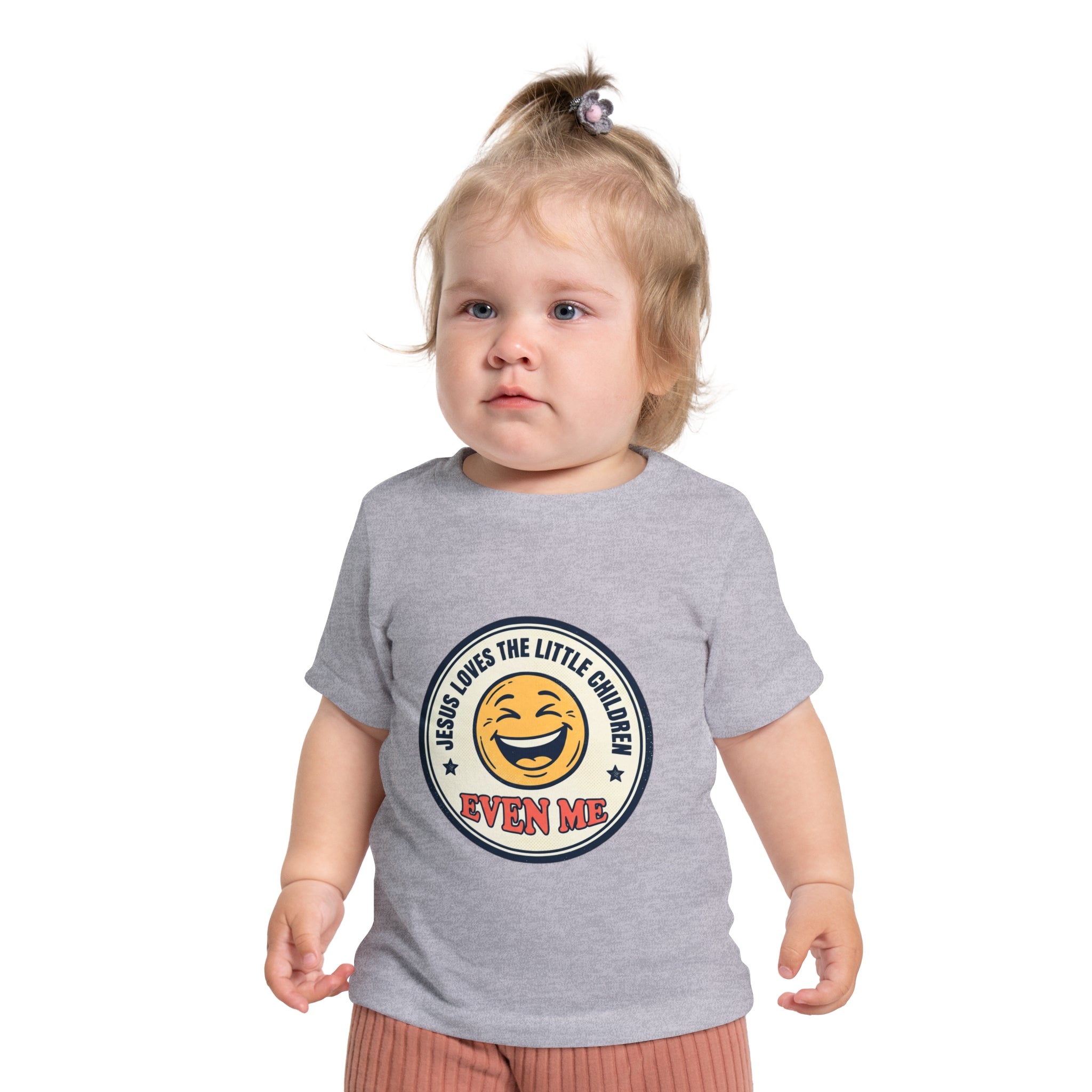 Baby T-Shirt - "Jesus Loves the Little Children Even Me" Smile Graphic
