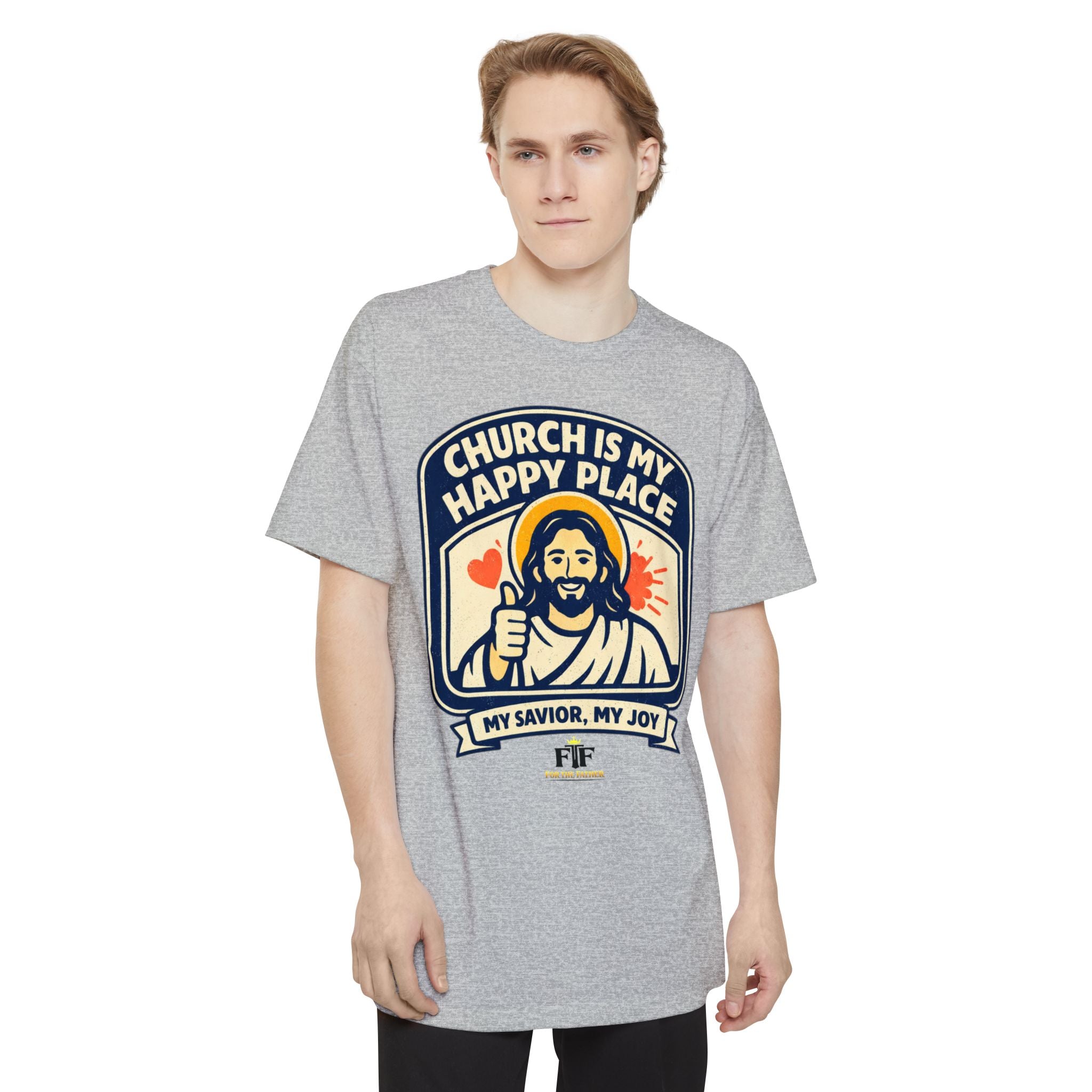 FTF - "Church Is My Happy Place" HTU - T-Shirt (Big & Tall)