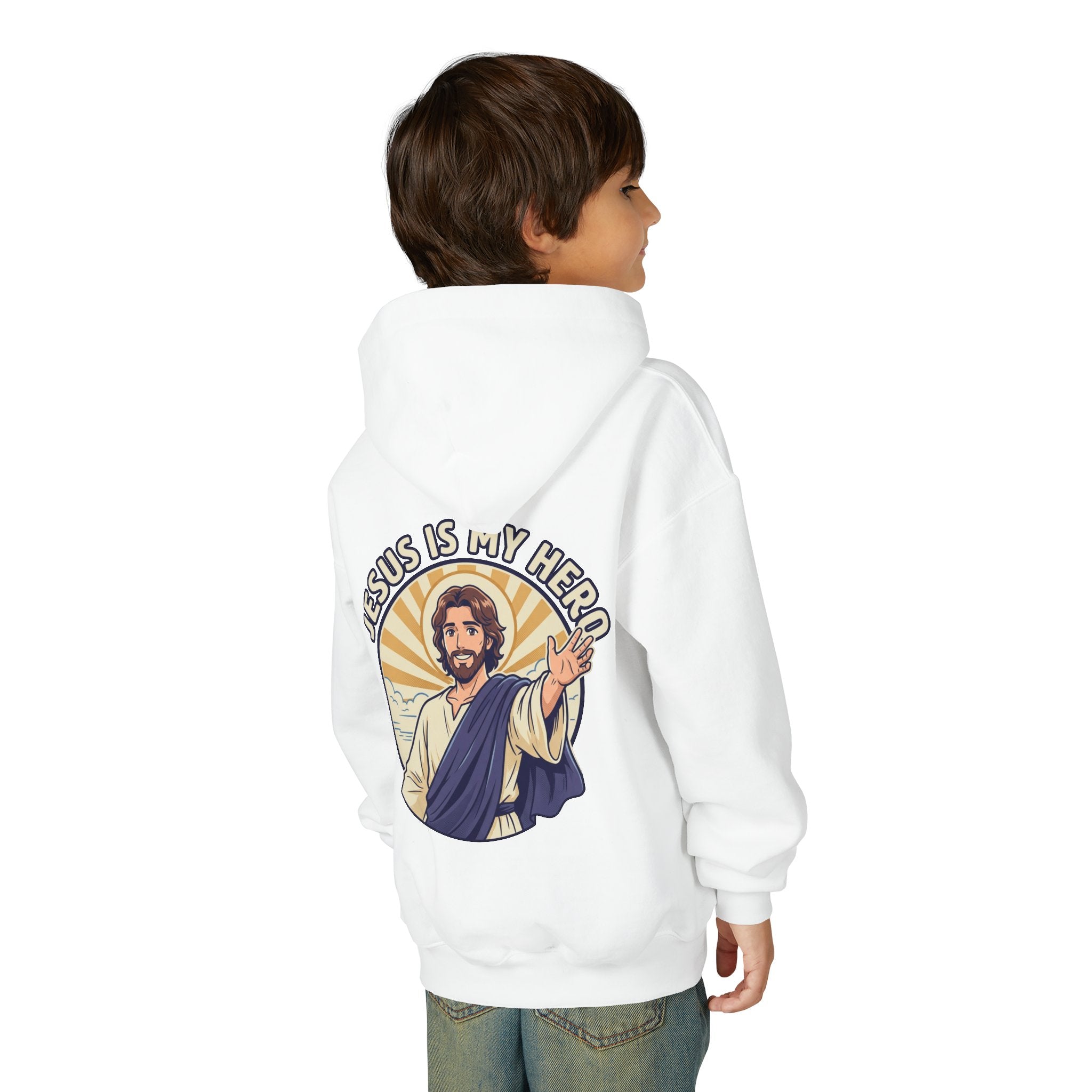 FTF - "Jesus Is My Hero" Sunburst - Youth Hoodie