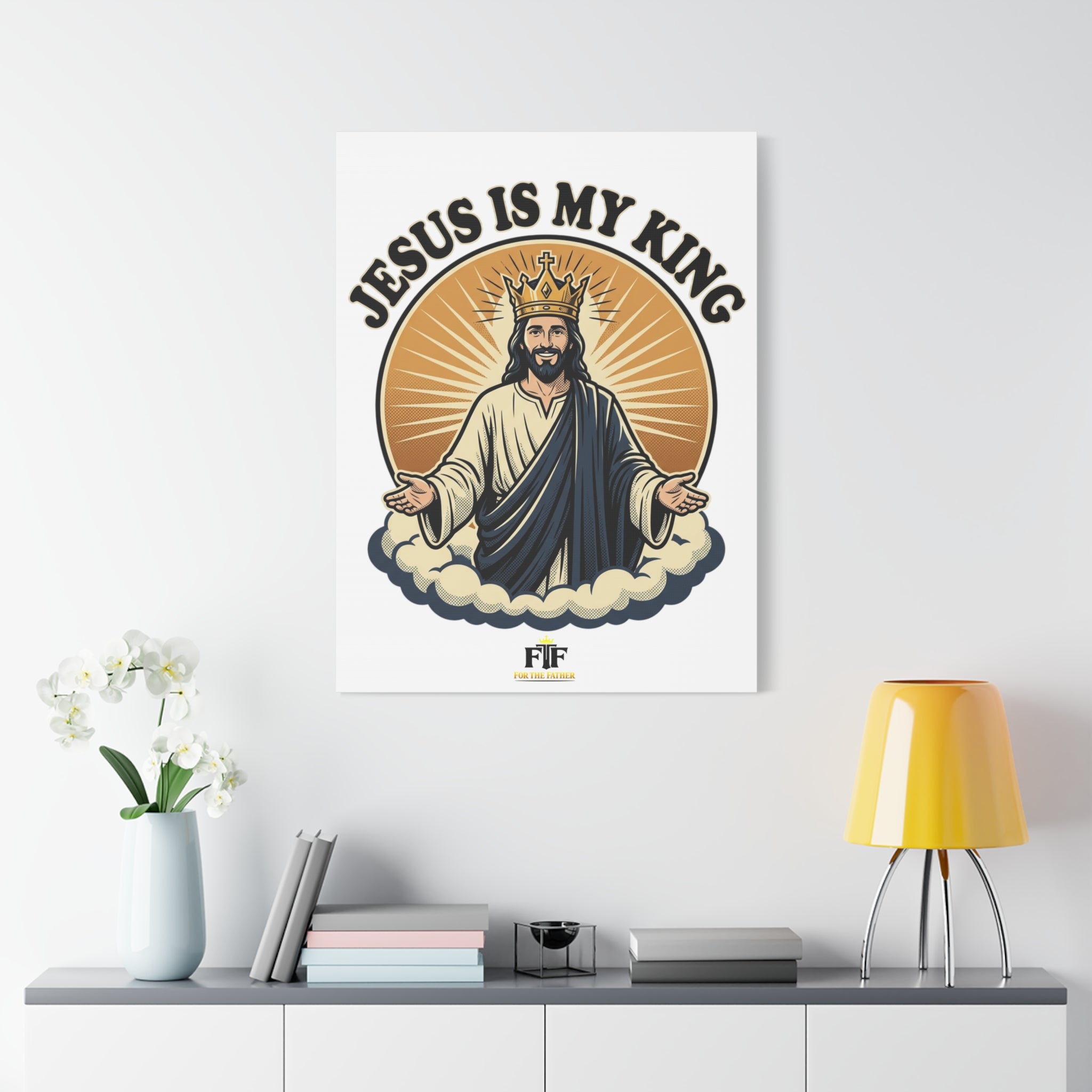 FTF - Jesus Is My King - Canvas (Sizing Options Available)