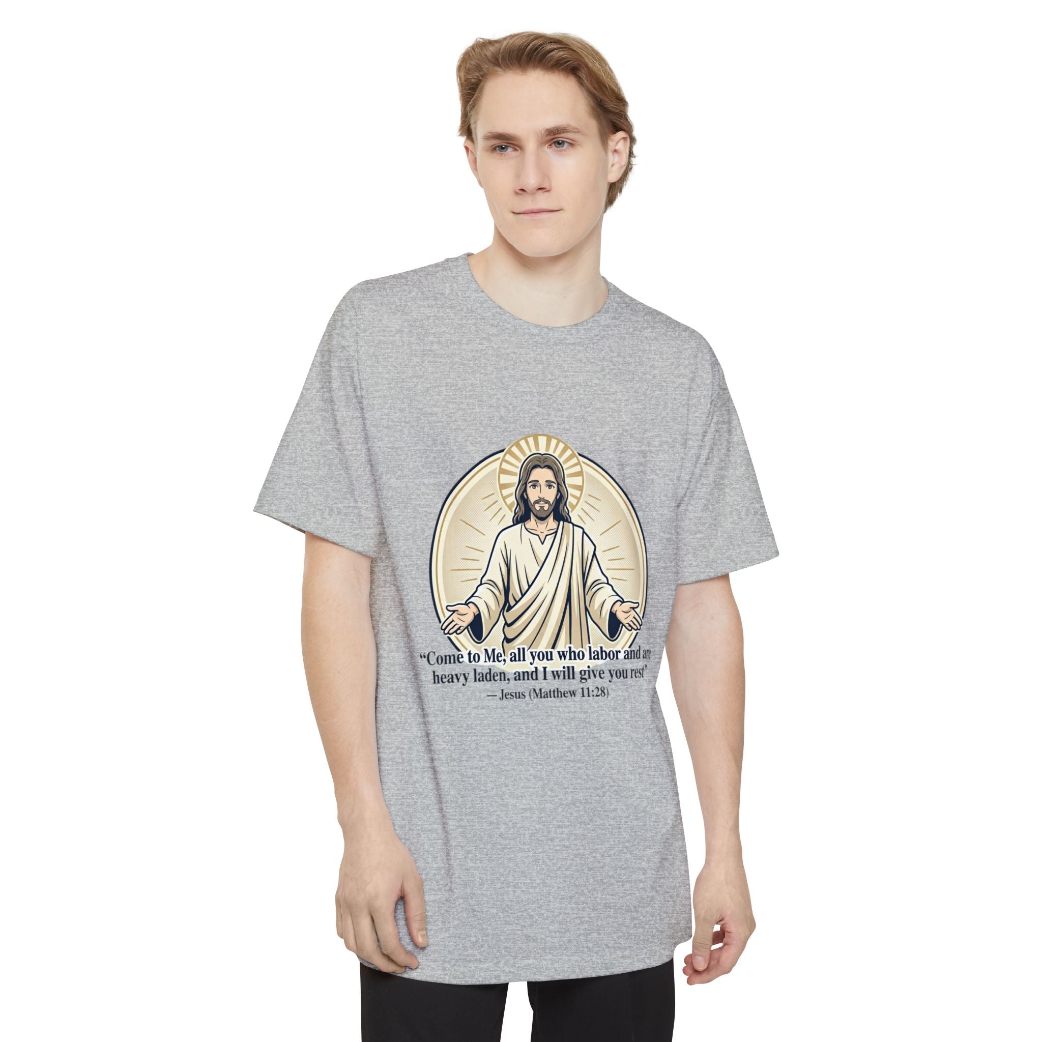Jesus – Matthew 11:28 (Big & Tall) Christian Faith Tee
