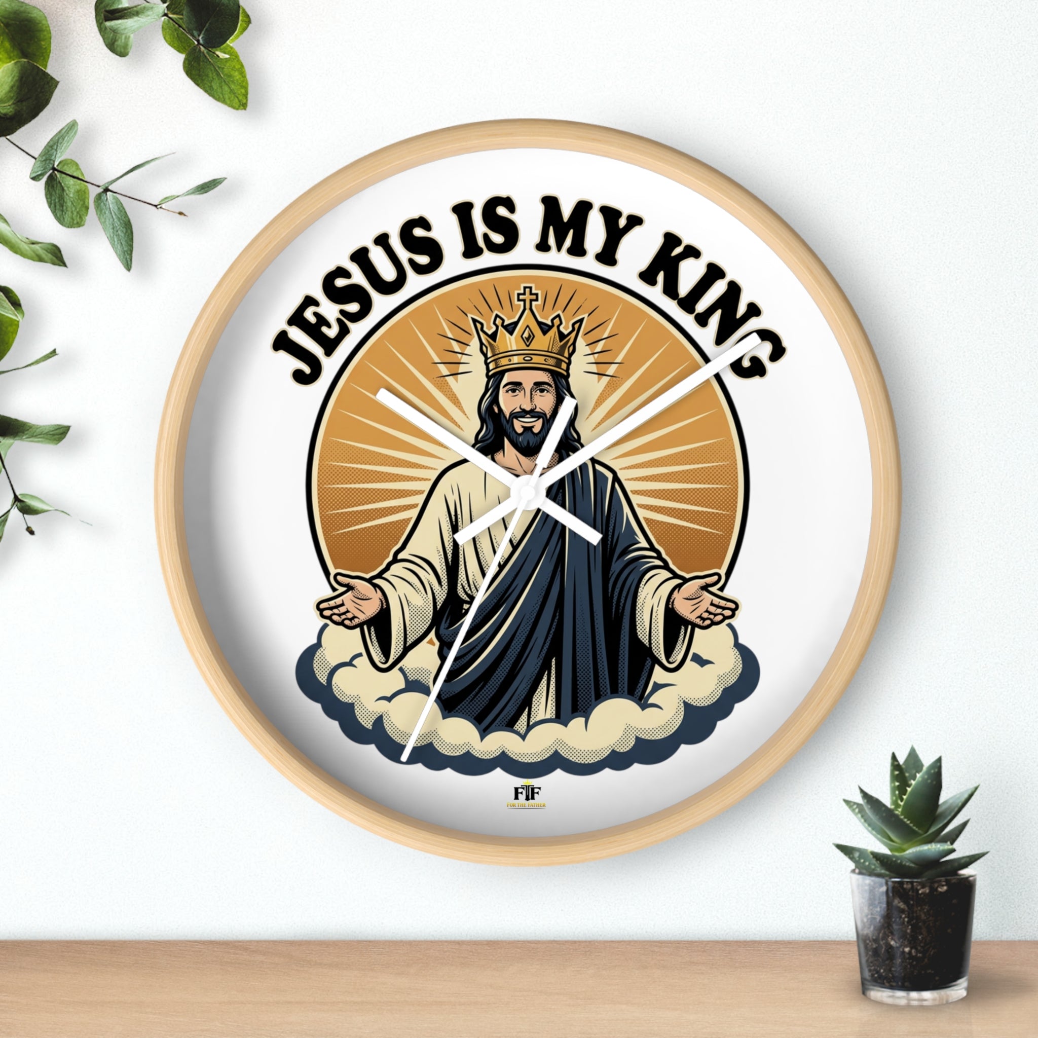 FTF - Jesus Is My King - Wall Clock