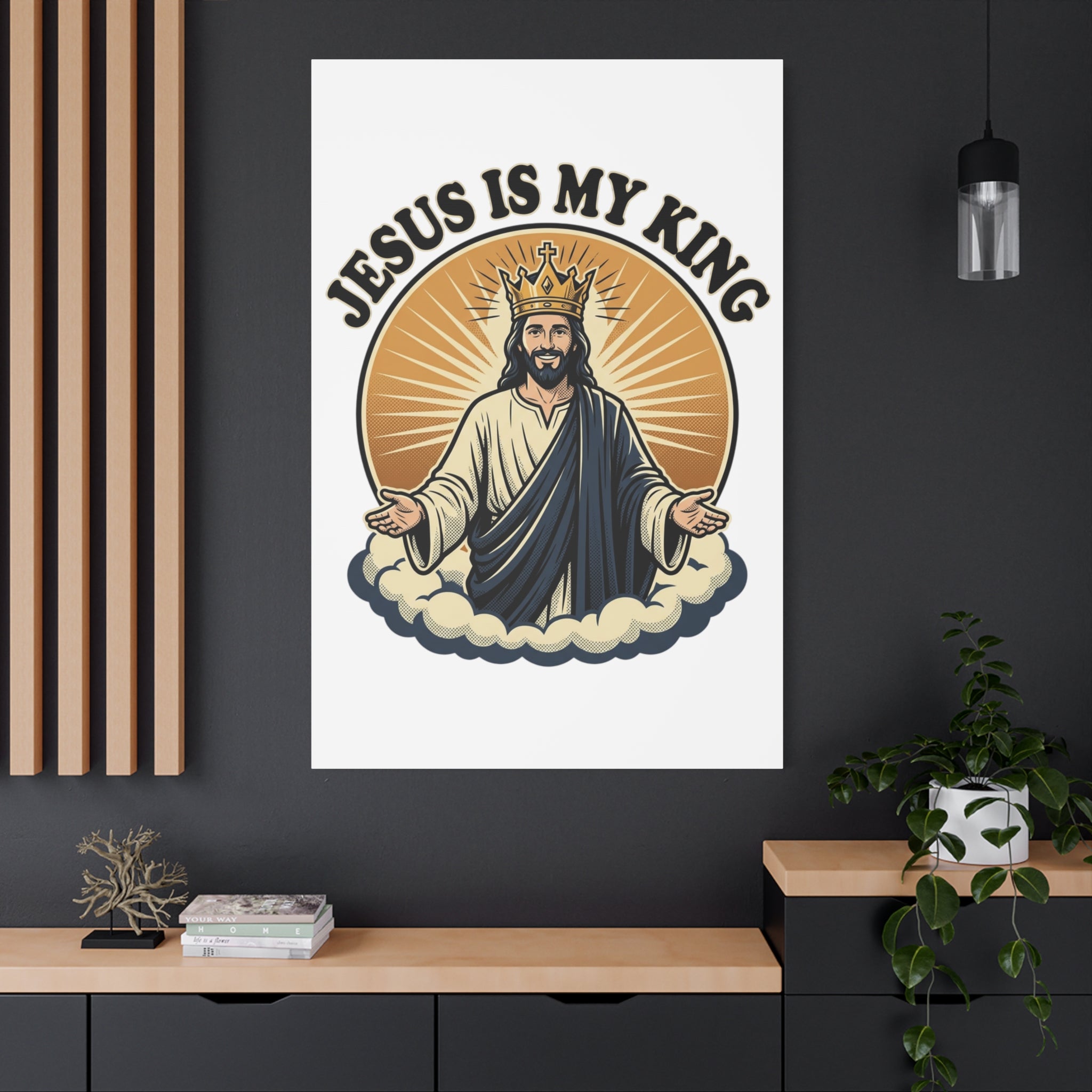 Jesus Is My King Canvas (Multiple Sizing Options Available)