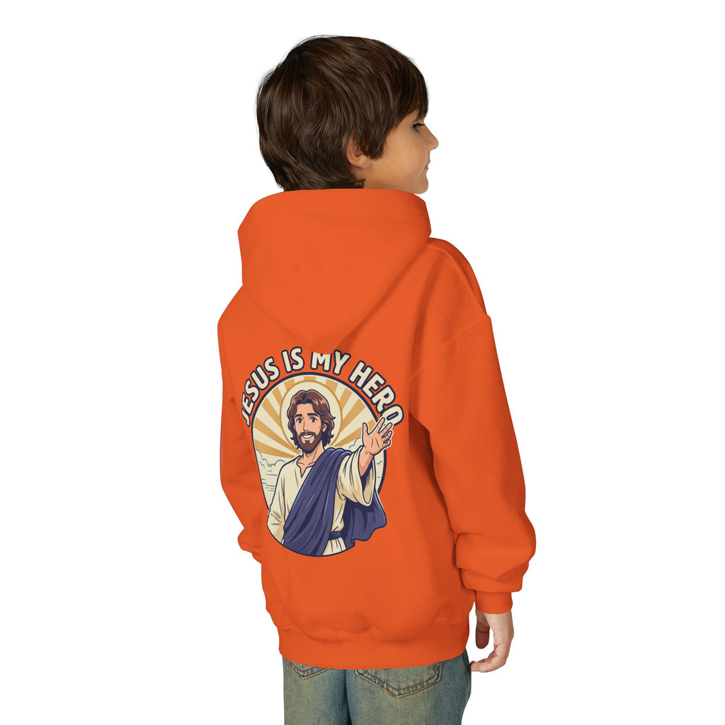 FTF - 'Jesus Is My Hero' Christian Faith Pullover (For The Fathers Logo)