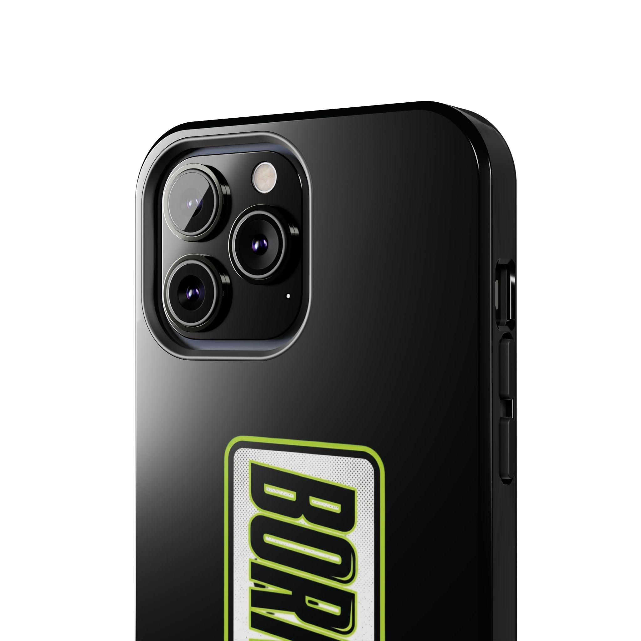 BORNAGAIN vertical logo Phone Case | Black protective tough case
